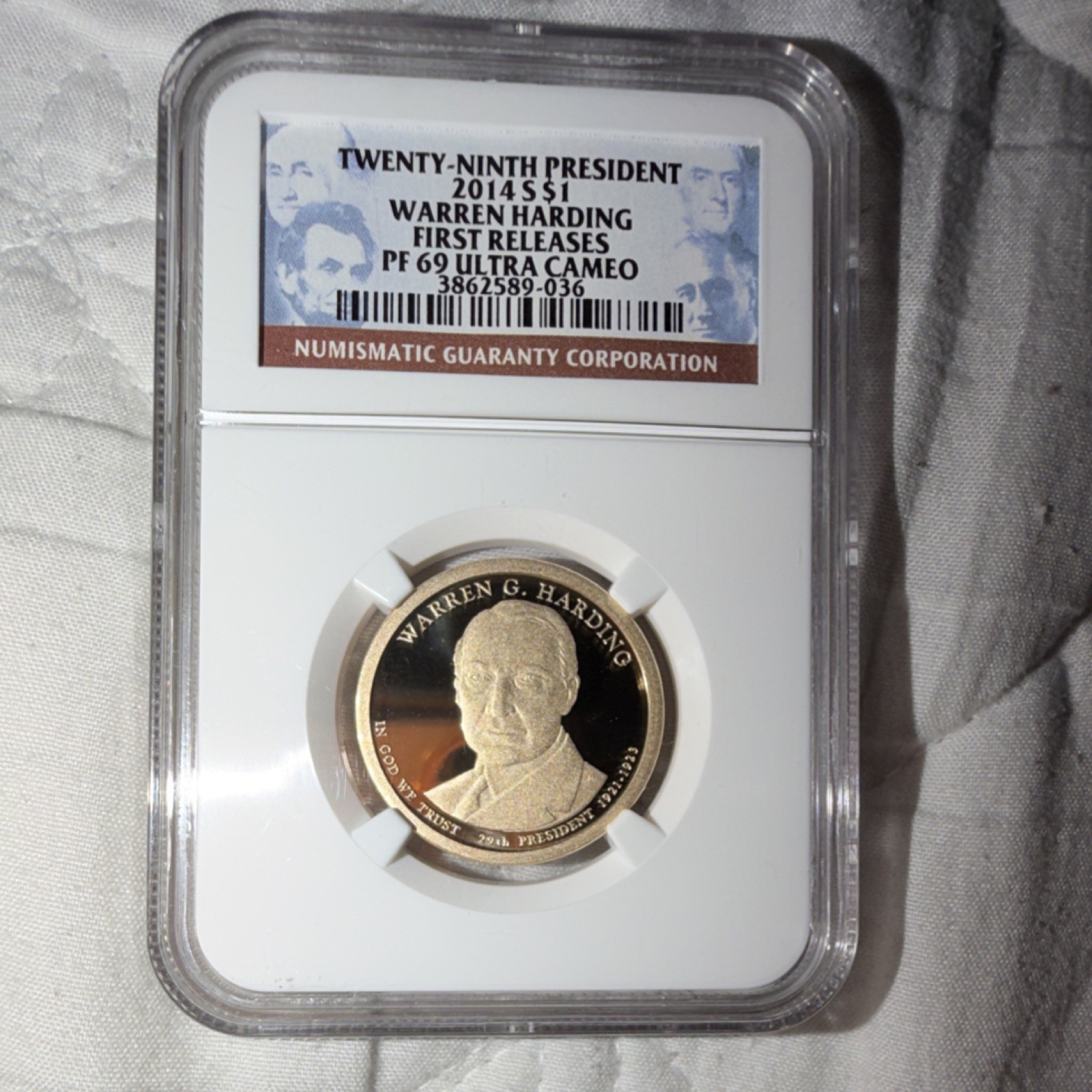 2014 Warren Harding $1 Presidential Dollar NGC PF69 Ultra Cameo Proof 2014 Warren Harding $1 Presidential Dollar NGC PF69 Ultra Cameo Proof