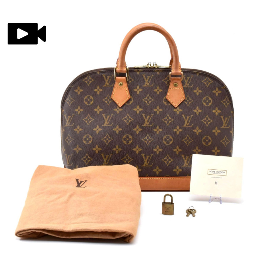 LOUIS VUITTON Monogram Alma PM M51130 Top Handle Handbag Vintage Good Japan