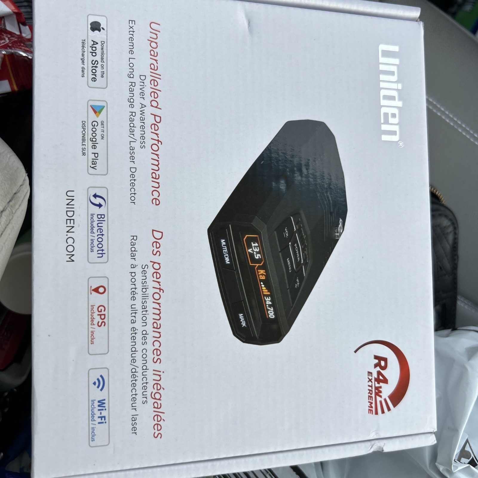 New Uniden R4w Radar Detector GPS Wi-Fi OLED Extreme Long Range