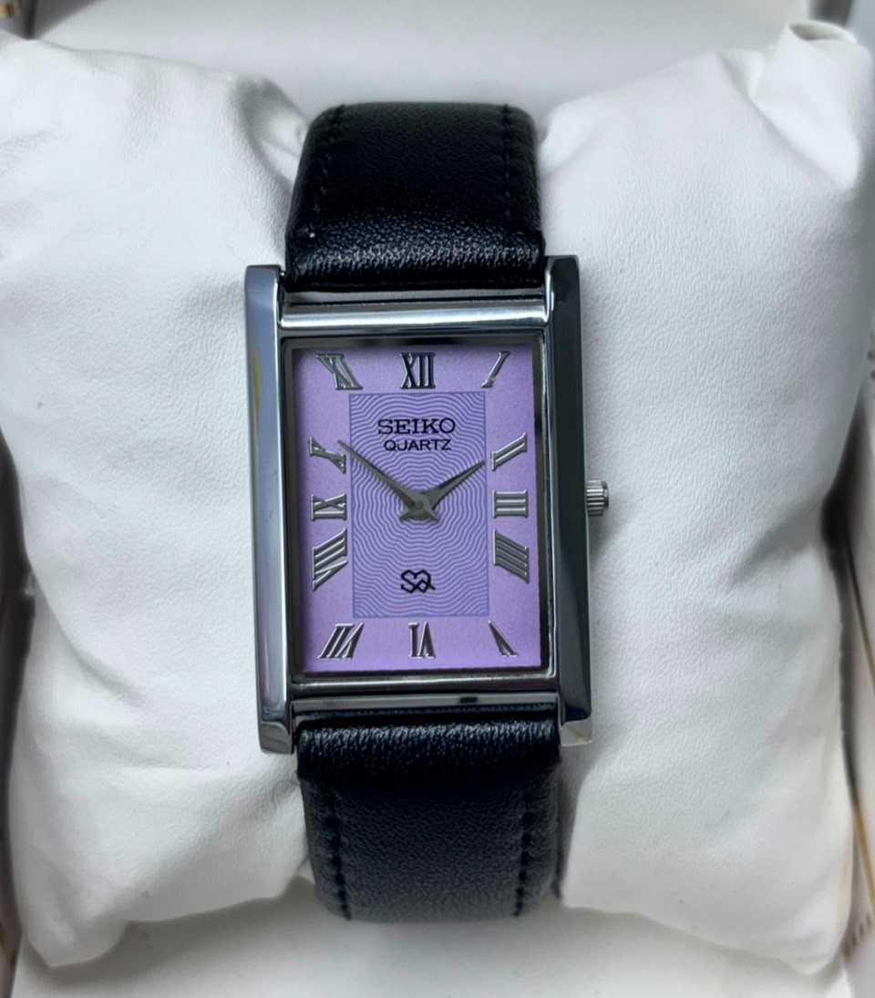 Vintage Refurbished Seiko Slim Tank Quartz Japan Men's Wrist Watch