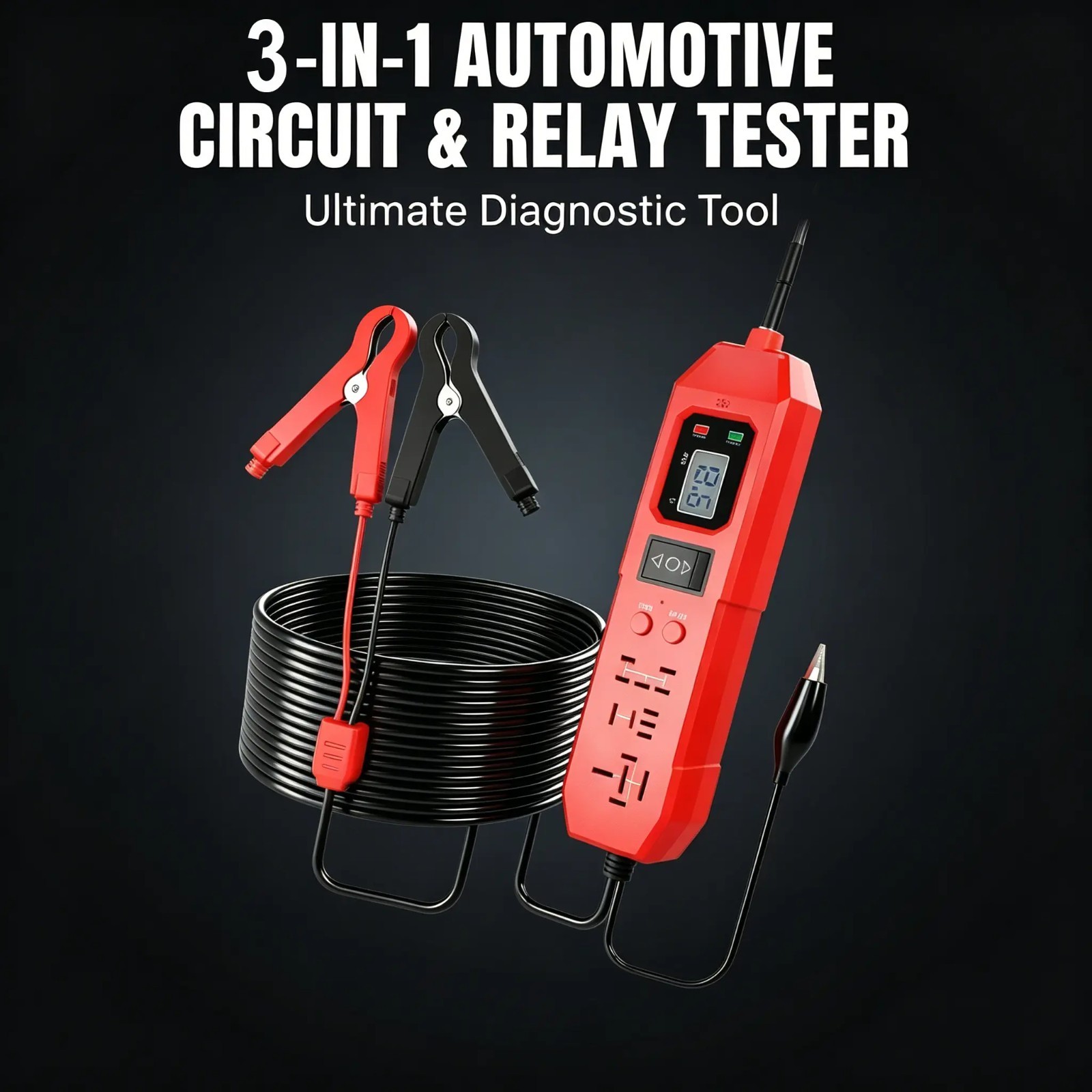 3-in-1 Automotive Circuit Tester Vehicle Wiring Fuse Relay and Voltage Checking