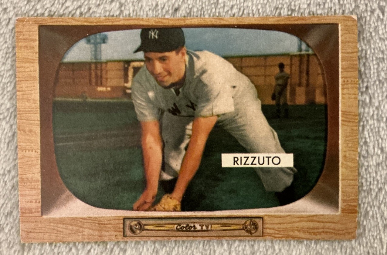 Phil Rizzuto - 1955 Bowman #10 Vintage Card w/ Fitted Case NY Yankees “Scooter” Phil Rizzuto - 1955 Bowman #10 Vintage Card w/ Fitted Case NY Yankees “Scooter”