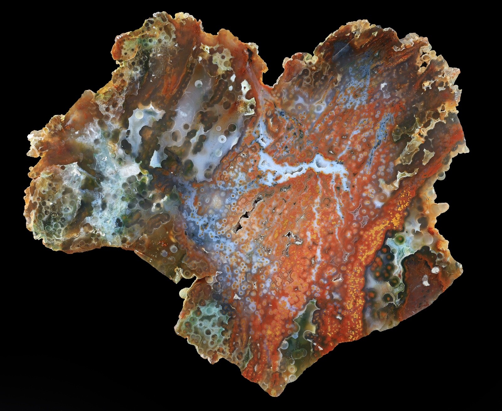 Jaw Dropping Jelly Ocean Jasper Large Orb Polished Specimen Floating Orbs