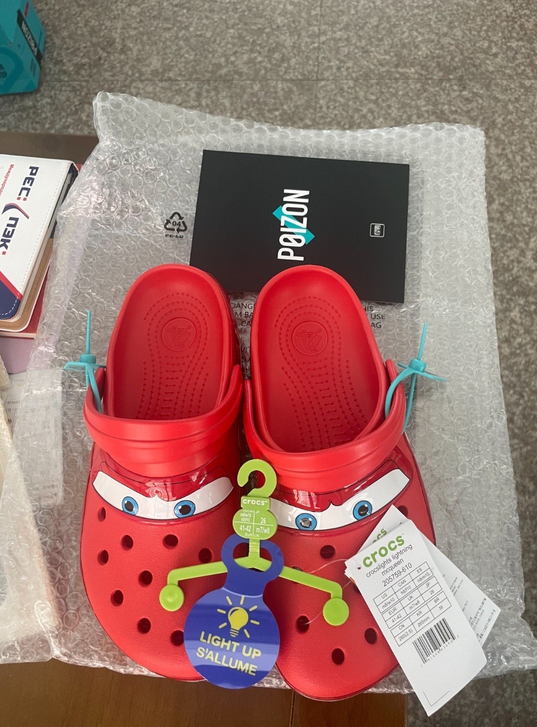 US CLEARANCE New with Lights Crocs Lightning McQueen Men AUTHENTIC US CLEARANCE New with Lights Crocs Lightning McQueen Men AUTHENTIC