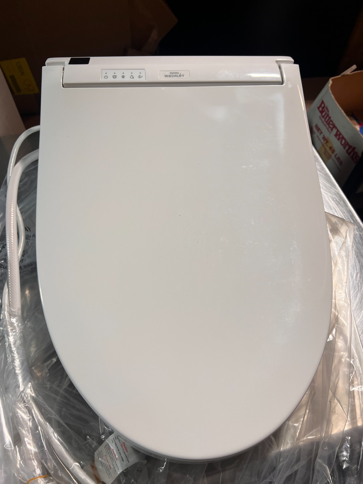 TOTO SW3084#01 WASHLET C5 Elongated Bidet Seat Cotton White