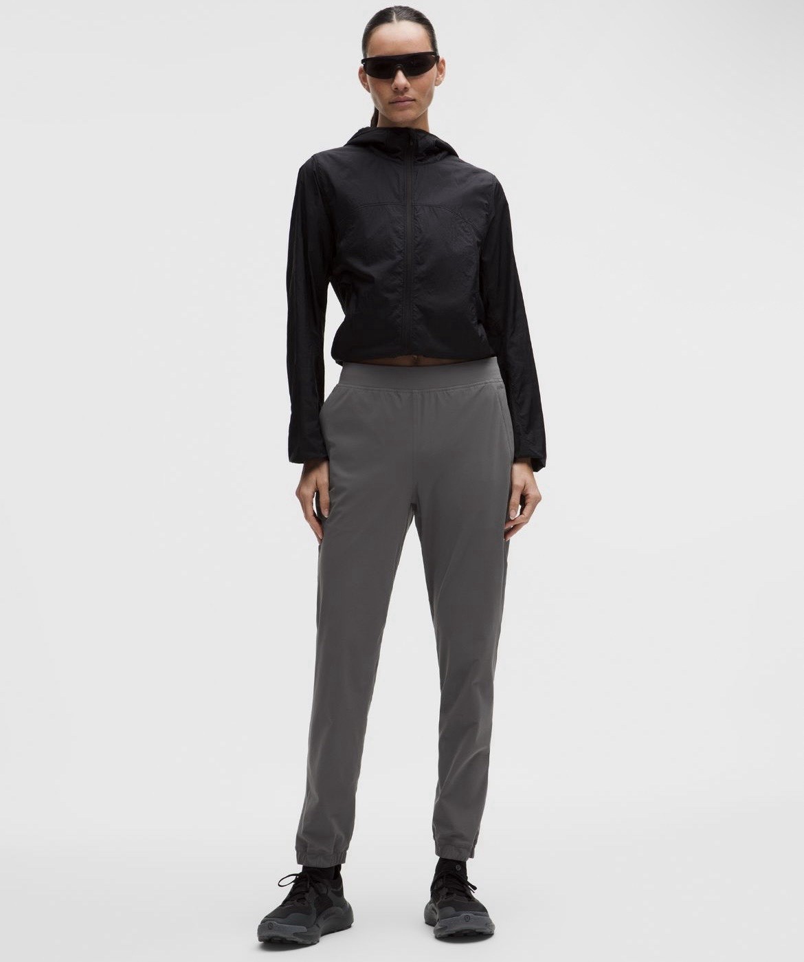 Lululemon Adapted State High-Rise Jogger Women Onyx Gray Ankle Zip Pants Size 6 Lululemon Adapted State High-Rise Jogger Women Onyx Gray Ankle Zip Pants Size 6