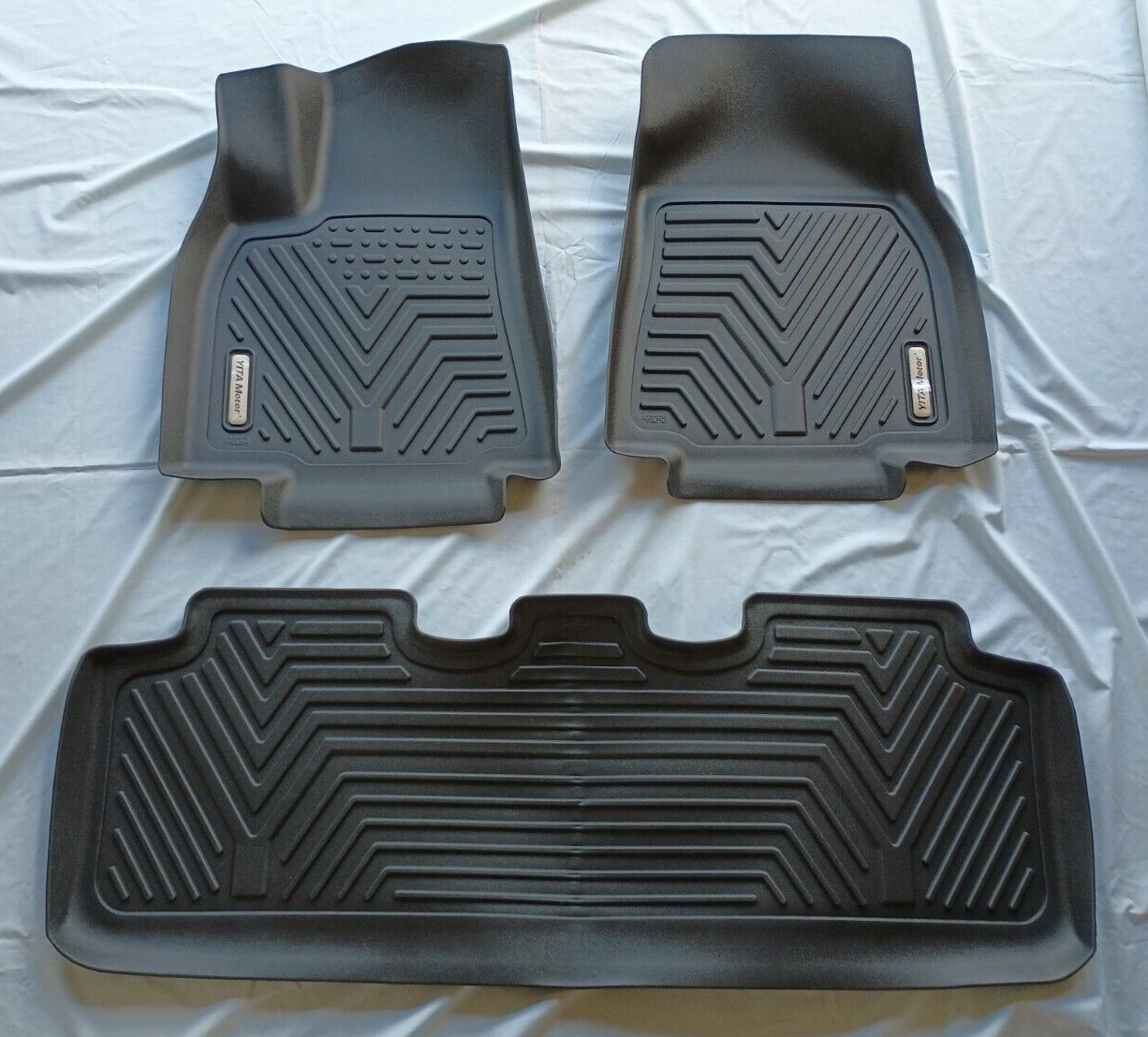 YITAMOTOR Floor Mats Compatible with 2020-2023 Tesla Model Y, 1st & 2nd row