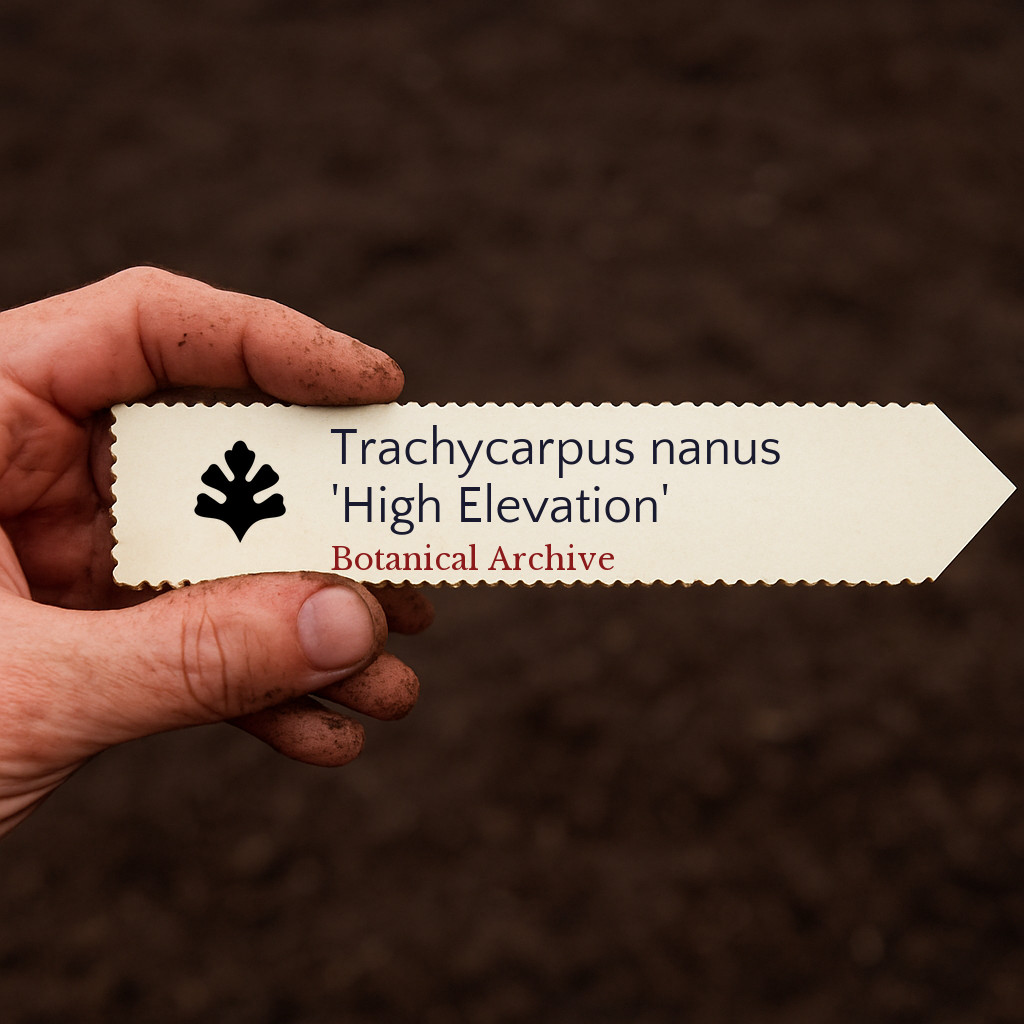 Trachycarpus nanus \'High Elevation\' | Yunnan Dwarf Palm | 5 SEEDS - Yunnan dwarf