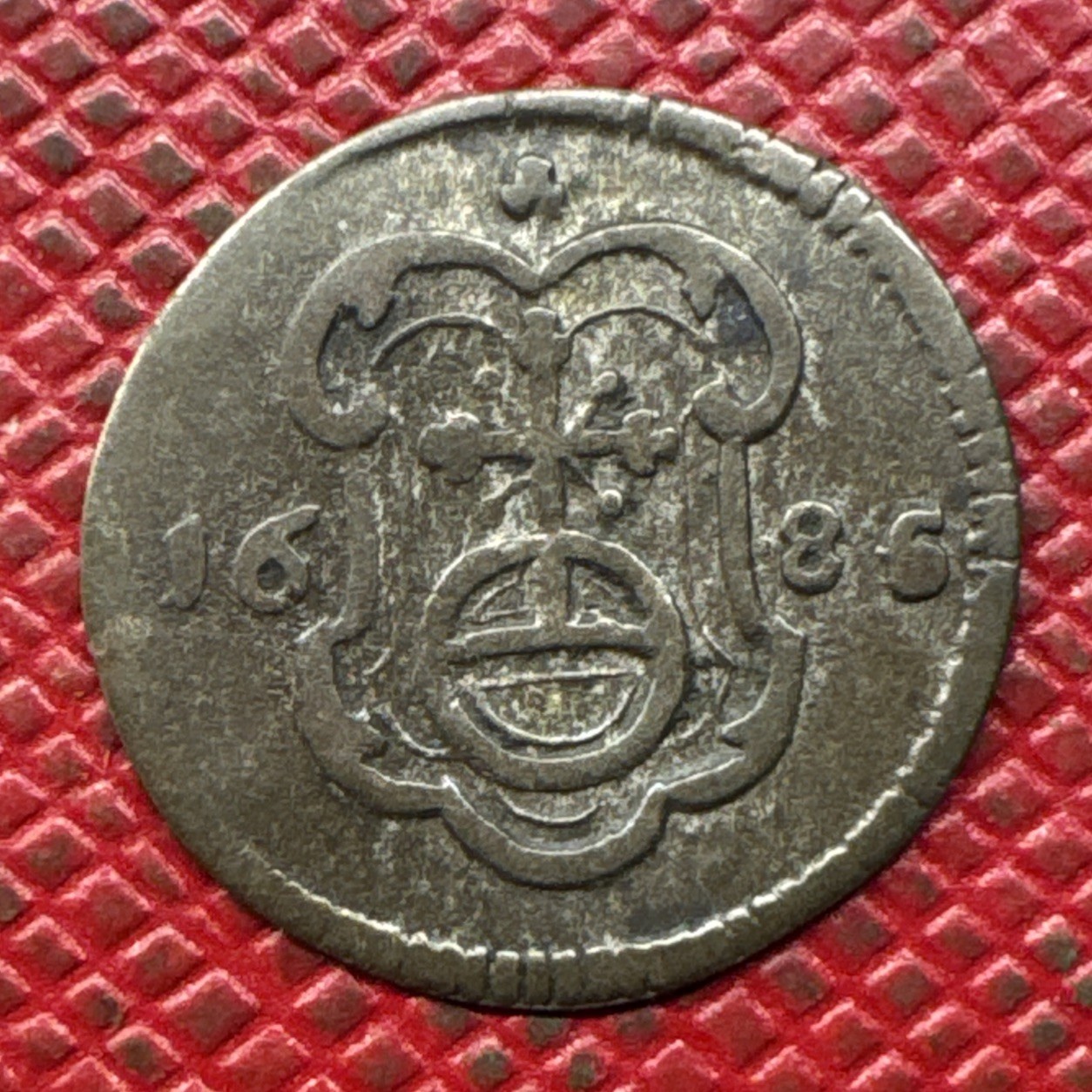 Germany, Saxony 1686-CF Billon 1 Pfennig. John George III. High Grade. KM# 573 Germany, Saxony 1686-CF Billon 1 Pfennig. John George III. High Grade. KM# 573