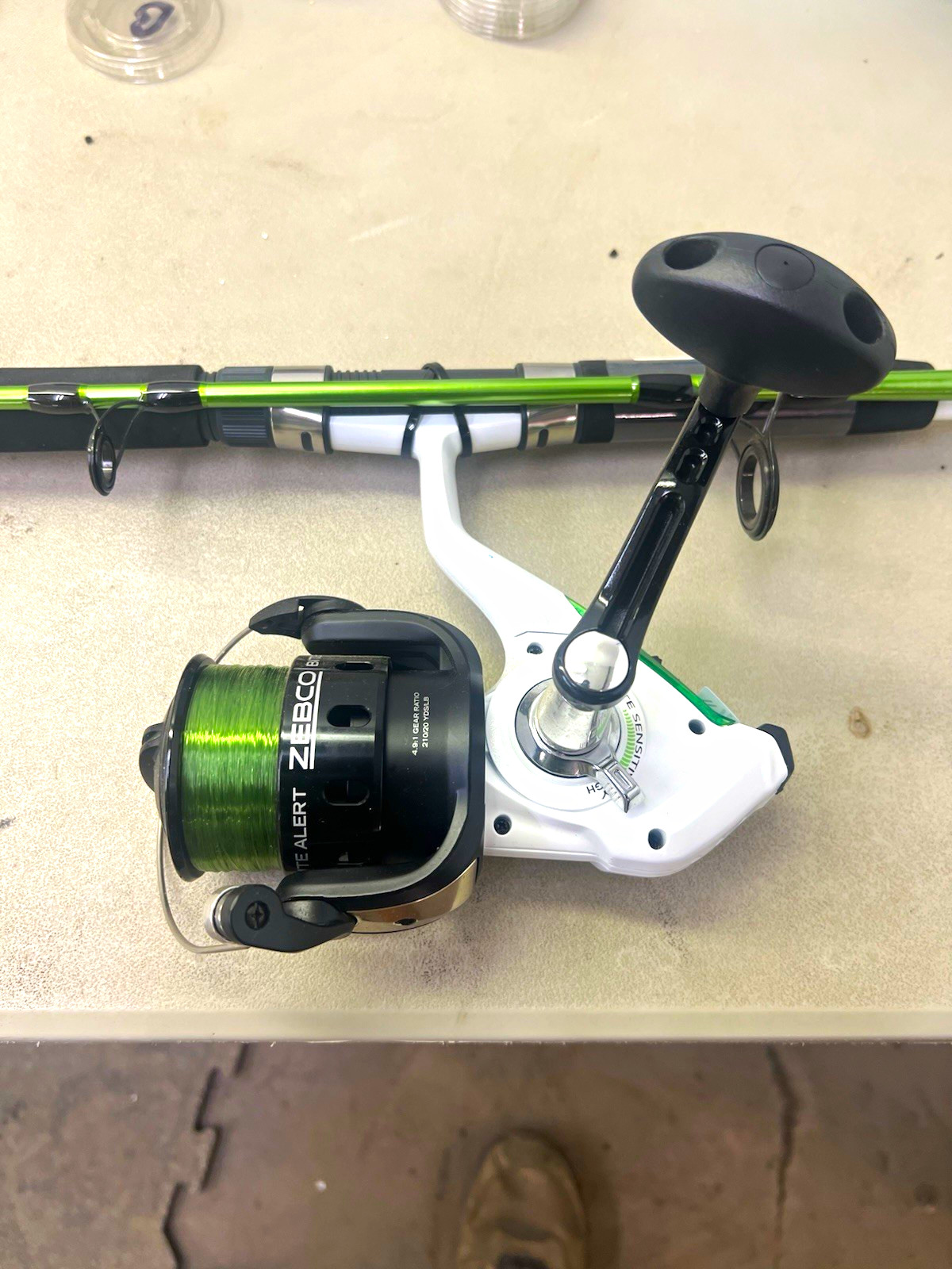 Zebco Bite Alert 7ft Medium Heavy Spinning Rod & Reel Combo Pre-Spooled