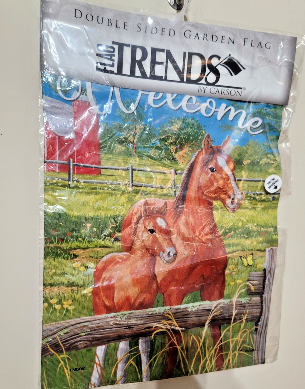 Horses Garden Flag Rustic Home Decor Carson 12.5 x 18 Horses Garden Flag Rustic Home Decor Carson 12.5 x 18