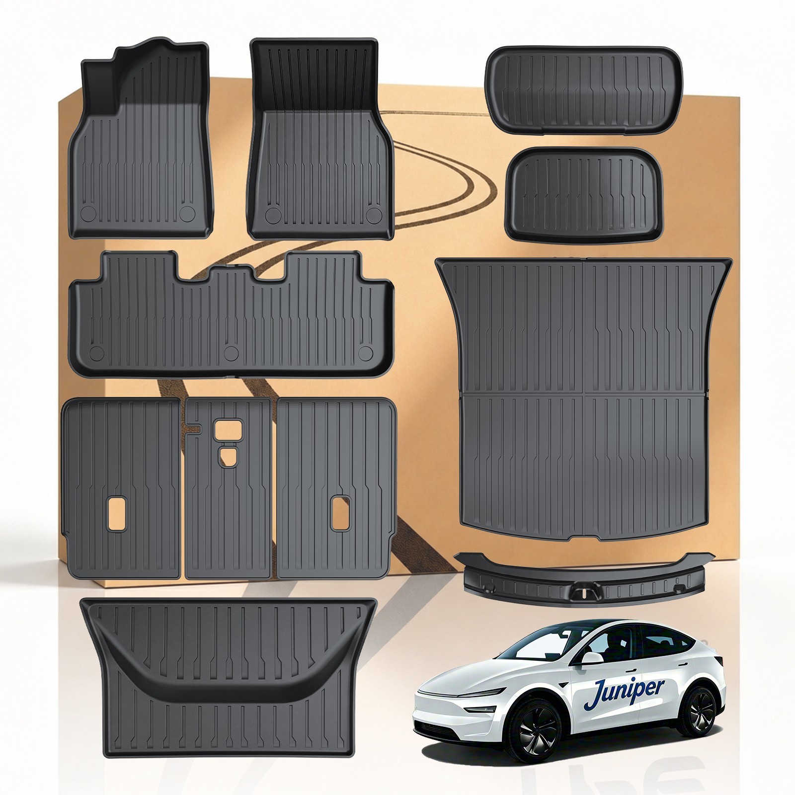 COMAUTO Cargo Liner 11PCS for Tesla Model Y Juniper 2025-2027(Not for 7Seat)