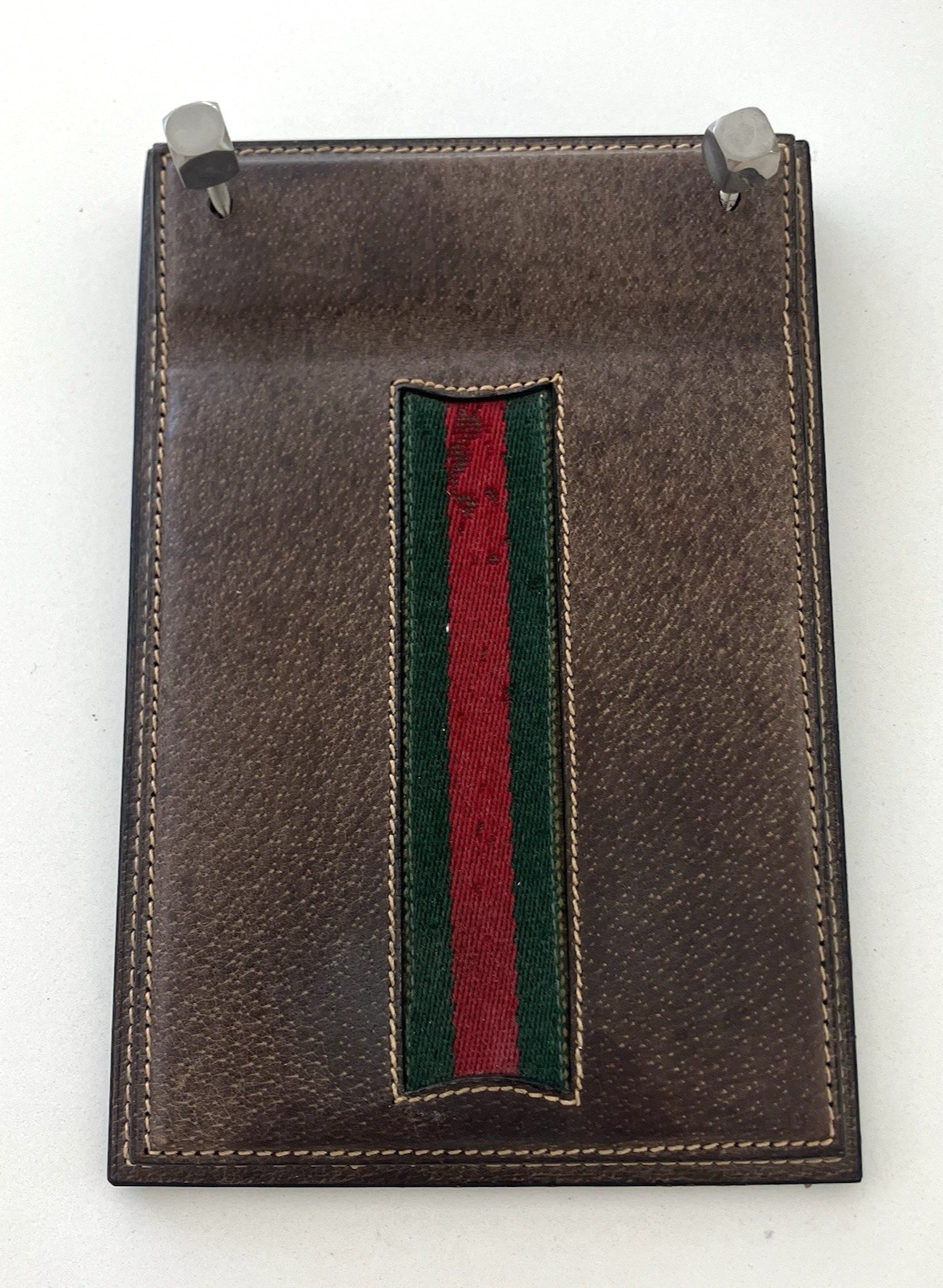 Vintage Gucci Stripe Desk Calendar Tablet 1970s Authentic made in Italy scarce Vintage Gucci Stripe Desk Calendar Tablet 1970s Authentic made in Italy scarce