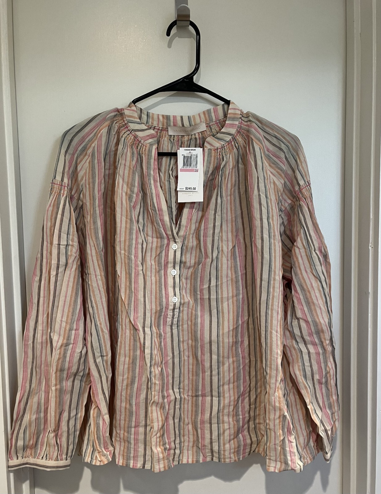NWT Vanessa Bruno Size 8 Nipoa Blouse Multicolor ($245)
