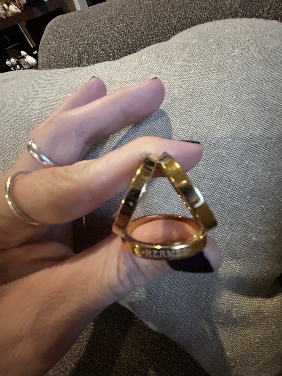 Hermes trio scarf ring Hermes trio scarf ring