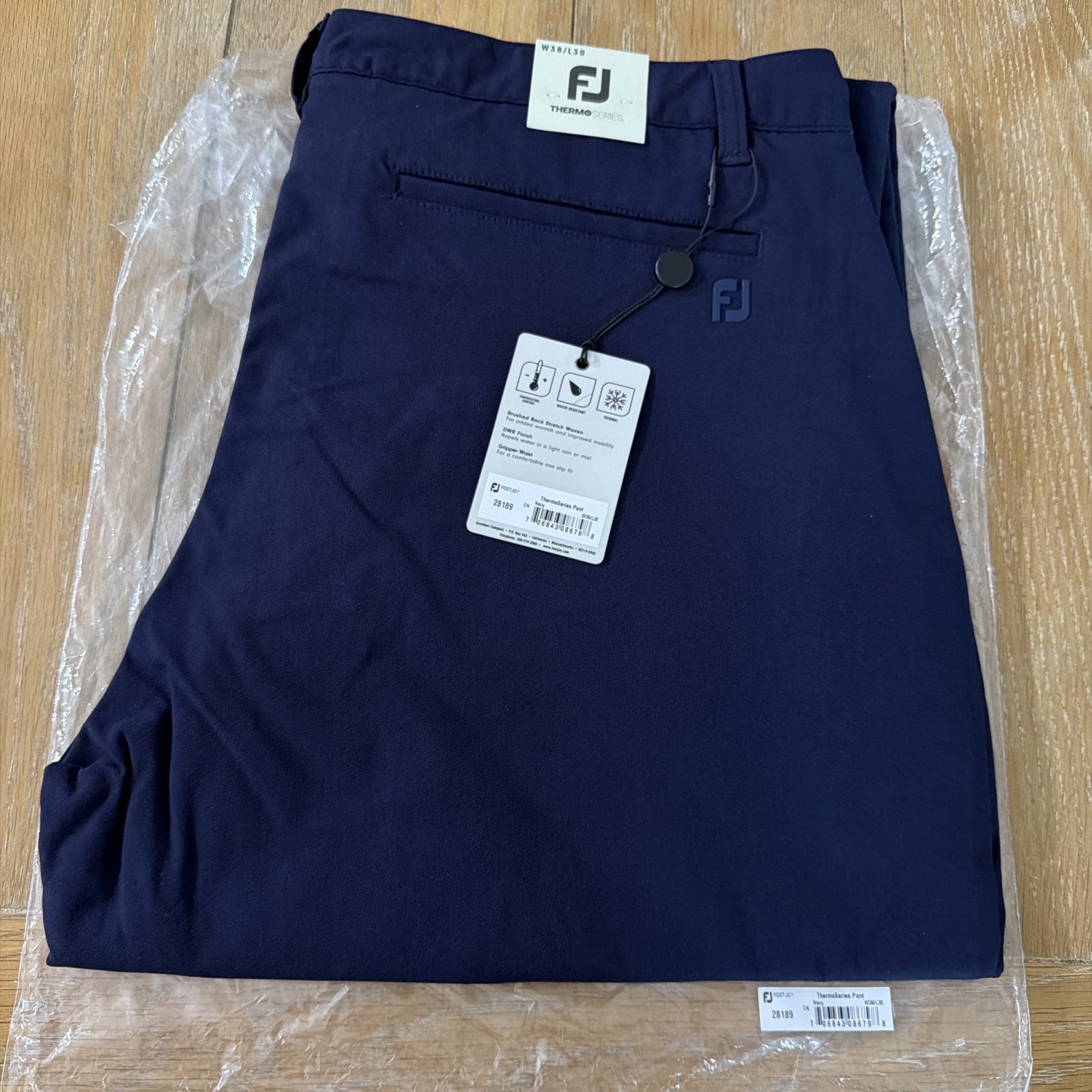 Men’s Footjoy Size 38/30 ThermoSeries Pant, Navy