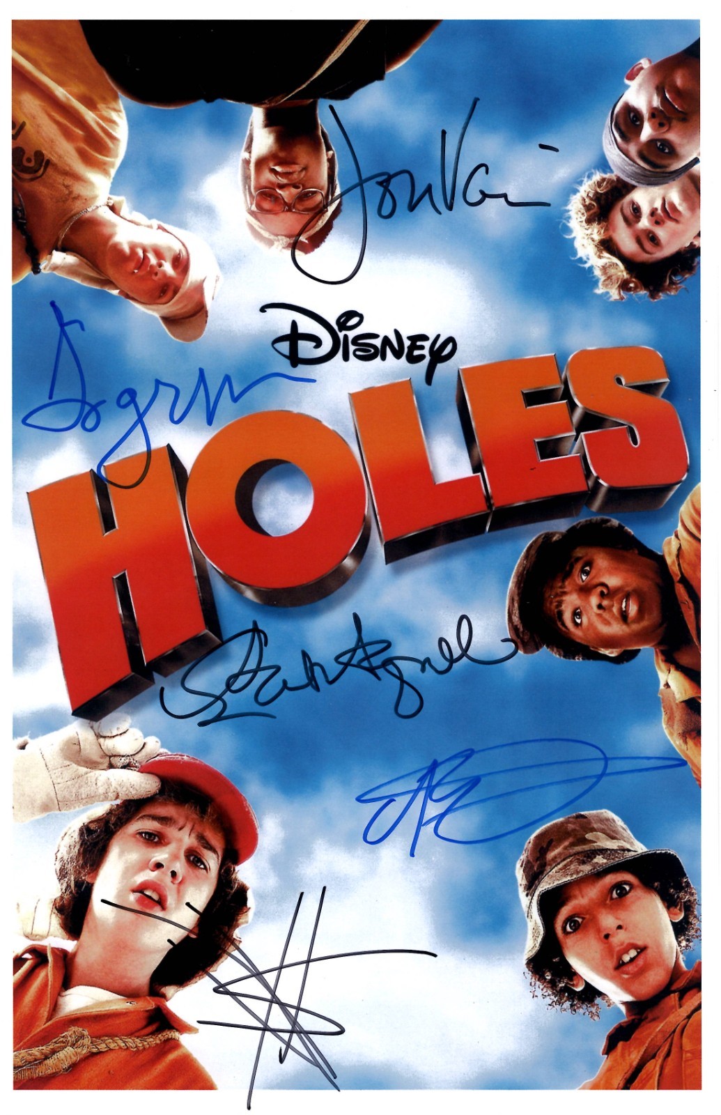 HOLES  Signed Poster 11x17 Sigourney Weaver, Shia LaBeouf, Patricia Arquette