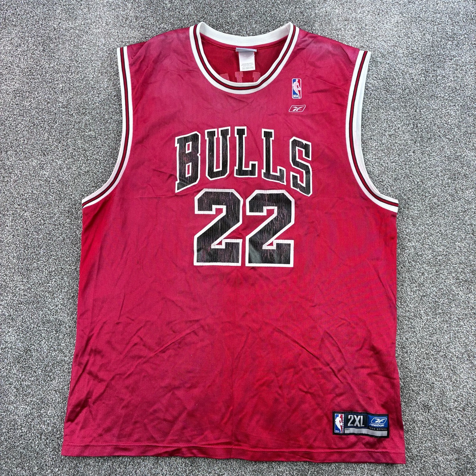 Vintage Jay Williams Chicago Bulls Basketball Jersey Men\'s 2XL Red #22 Reebok Vintage Jay Williams Chicago Bulls Basketball Jersey Men\'s 2XL Red #22 Reebok