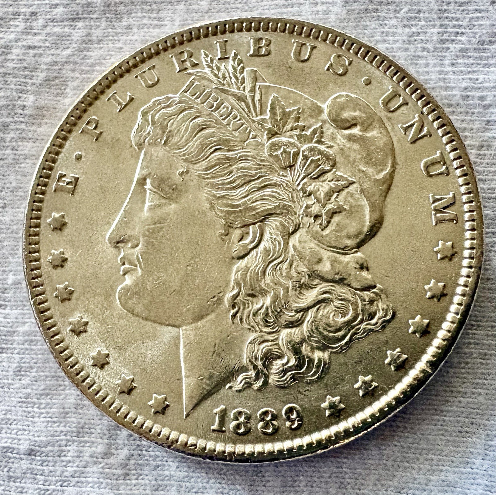 1889-P Morgan Silver Dollar AU