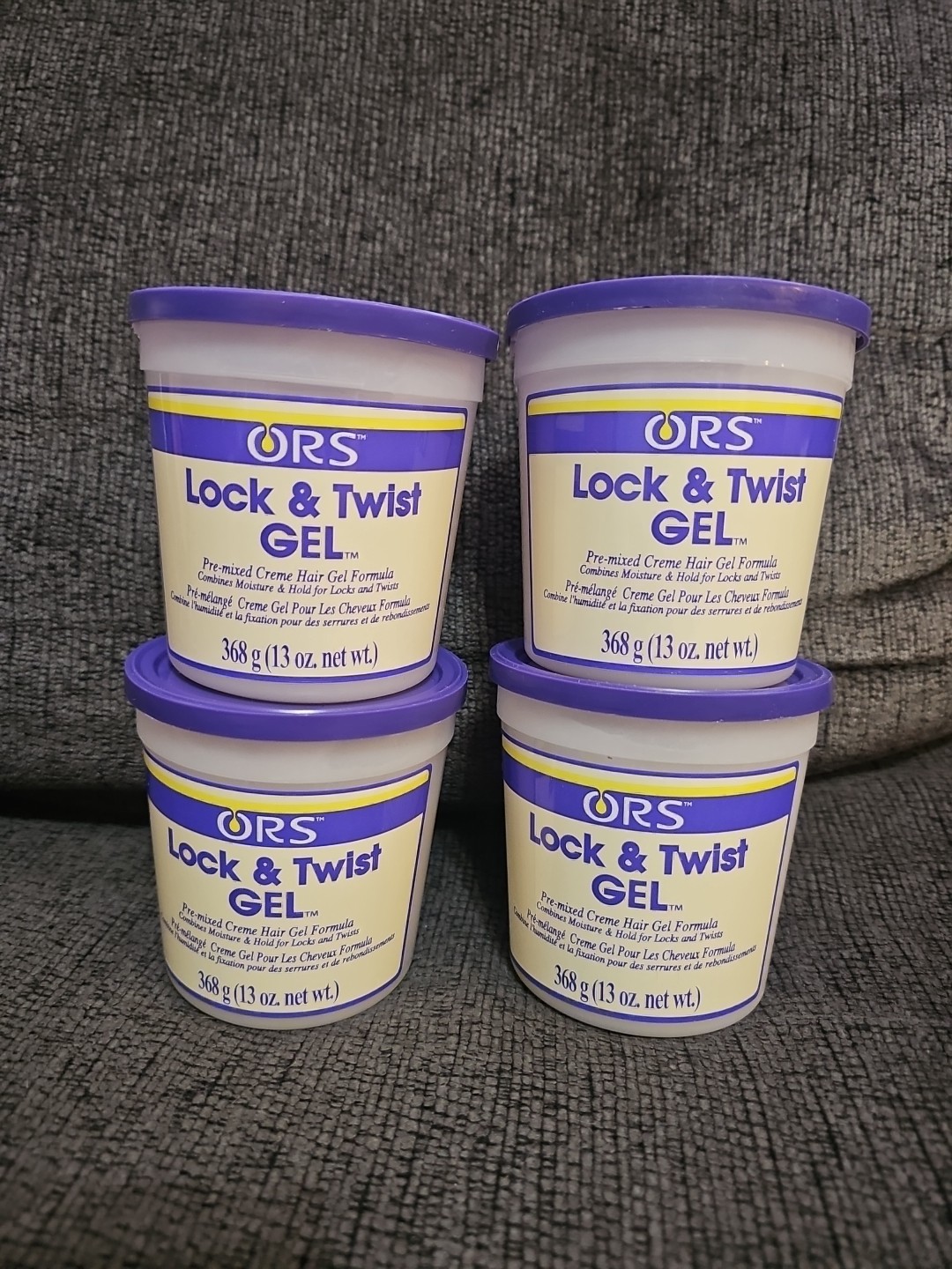 Lot Of 4 Ors Gel Lock & Twist 13oz Jar X 4 Jars Lot Of 4 Ors Gel Lock & Twist 13oz Jar X 4 Jars