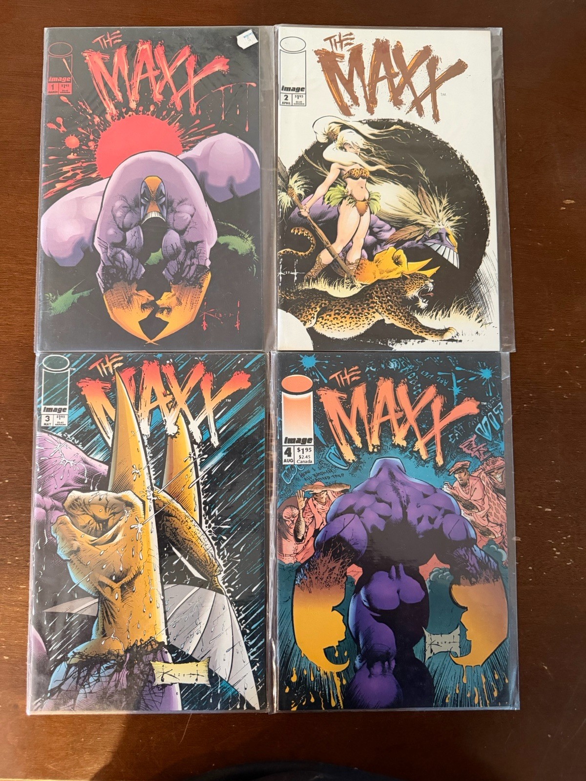The Maxx #1-4 Complete Early Run Lot 1993 Image Comics Sam Kieth 1st Prints