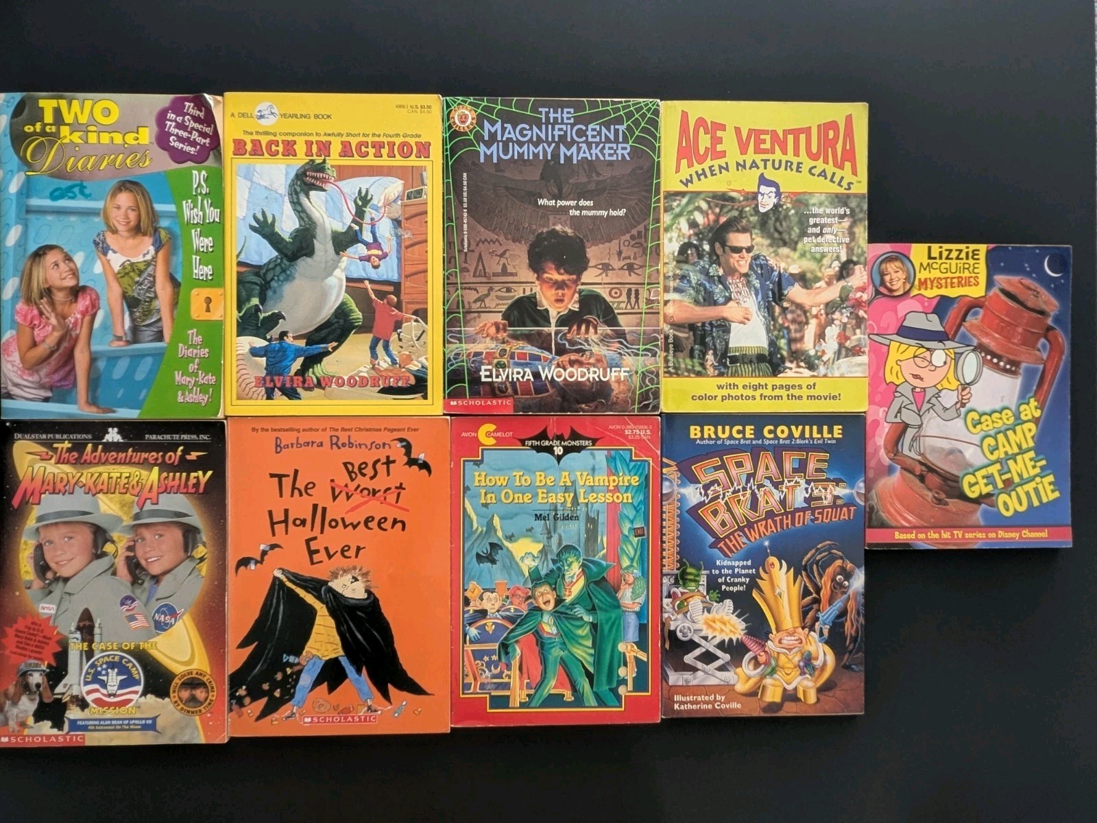 Lot Of 9 Vtg Kids Books 90s Ace Ventura Lizzie McGuire Olsen Twins Sci Fi Teen Lot Of 9 Vtg Kids Books 90s Ace Ventura Lizzie McGuire Olsen Twins Sci Fi Teen