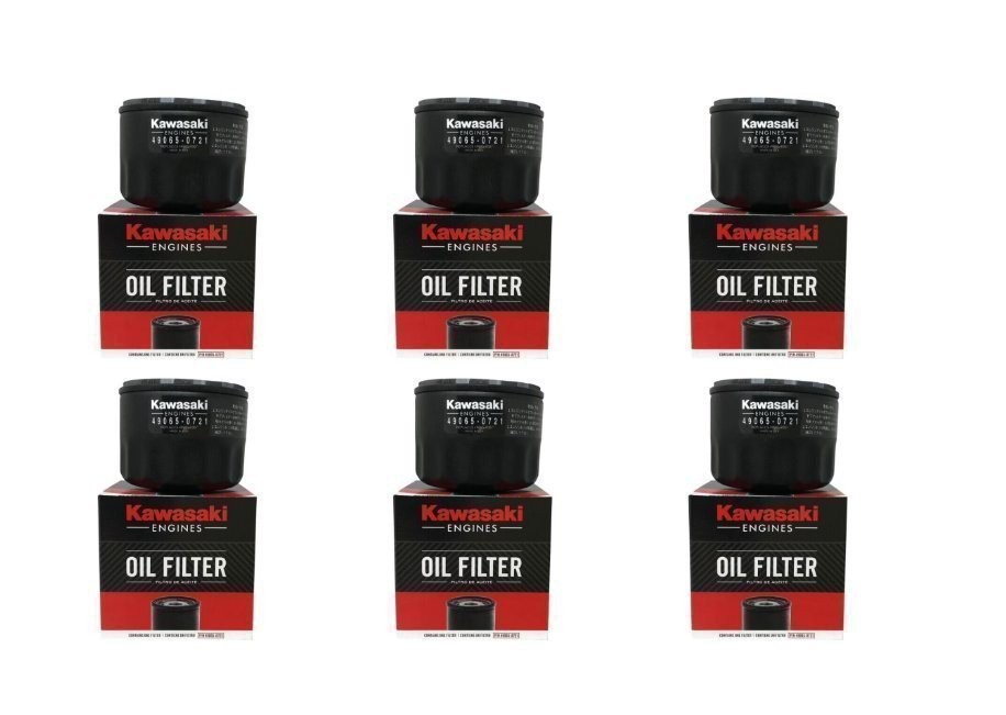 6PK OEM Kawasaki 49065-0736 Oil Filter Repl 49065-0721 7007