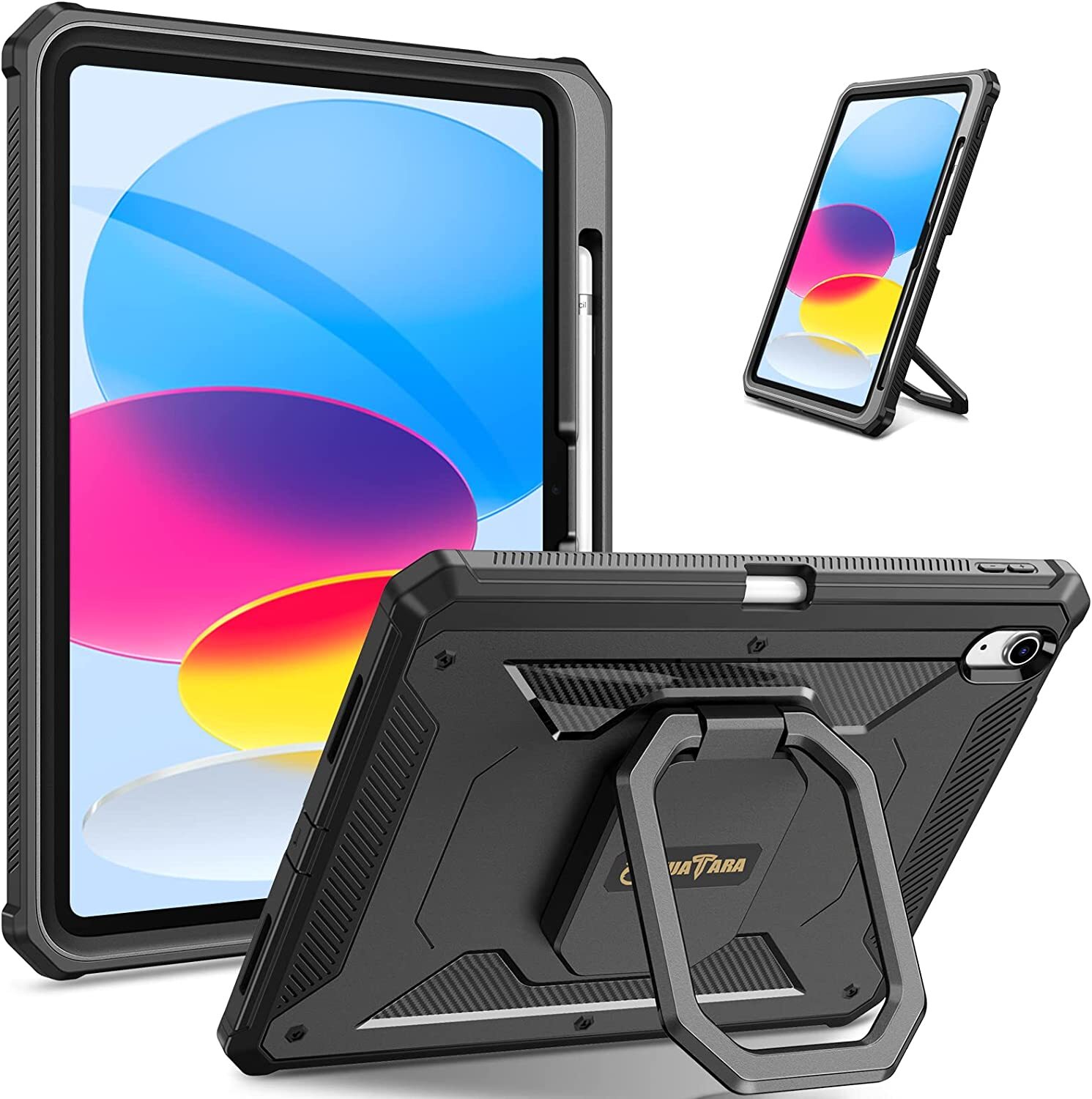 Case for iPad (A16) 11th Gen 11 Inch (2025) Tuatara Rotating Stand Rugged Cover