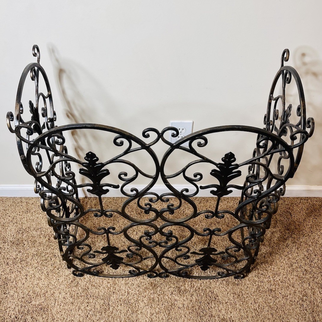 Vintage Cast Iron Antique Spanish Revival Fireplace Screen Vintage Cast Iron Antique Spanish Revival Fireplace Screen
