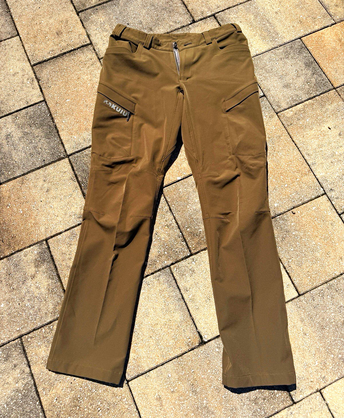 KUIU Attack Men\'s Pants Size 36 Tall Brown Solid Nylon Belt Loops KUIU Attack Men\'s Pants Size 36 Tall Brown Solid Nylon Belt Loops