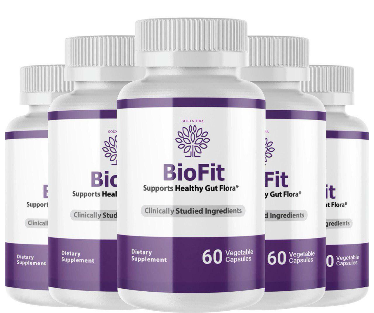 (5 Pack) BioFit Probiotic Pills Official, Max Strength Supplement, Bio Fit