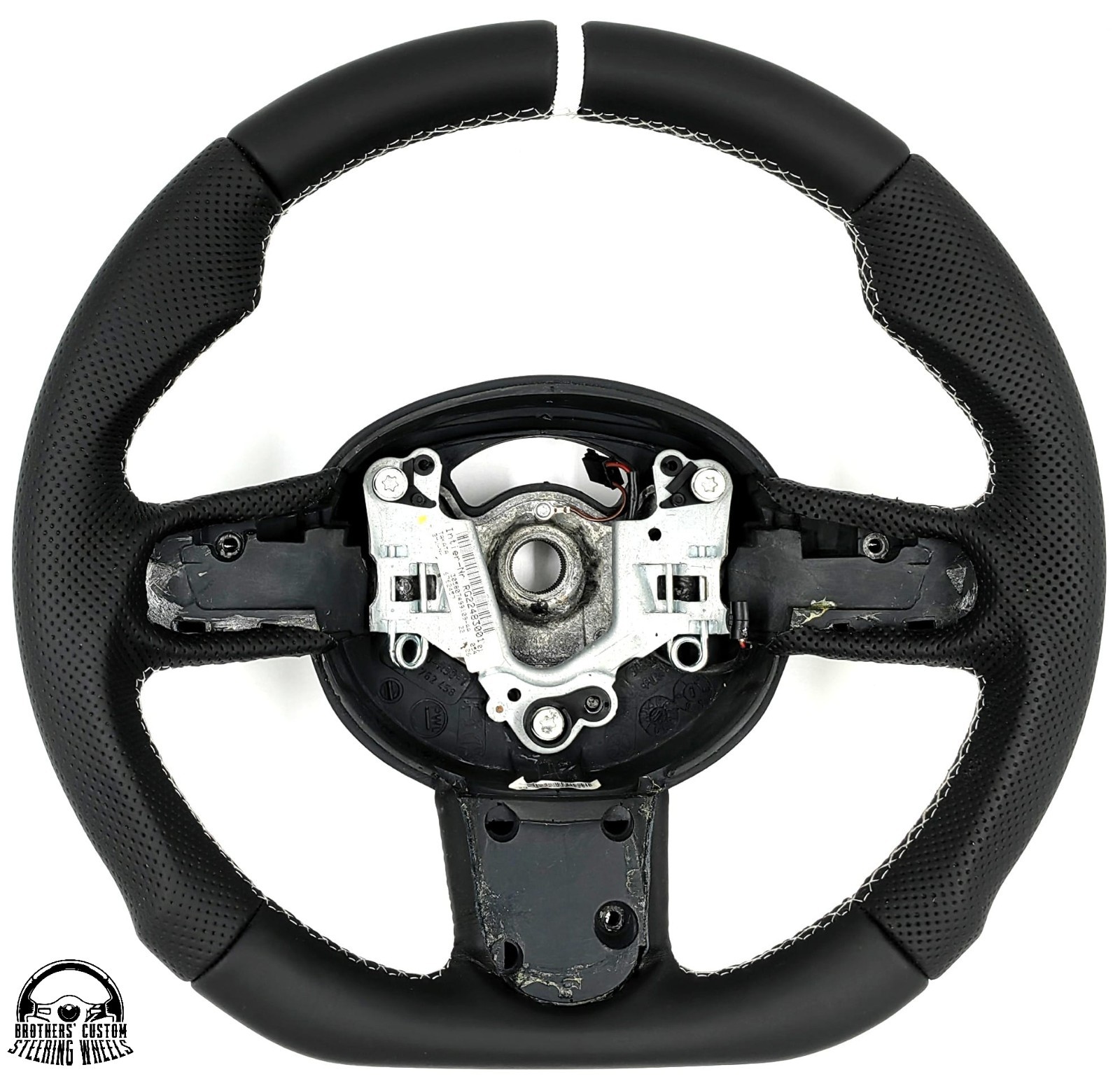 Mini Cooper S JCW WORKS r50 r52 r53   Custom Flattened Steering Wheel 
