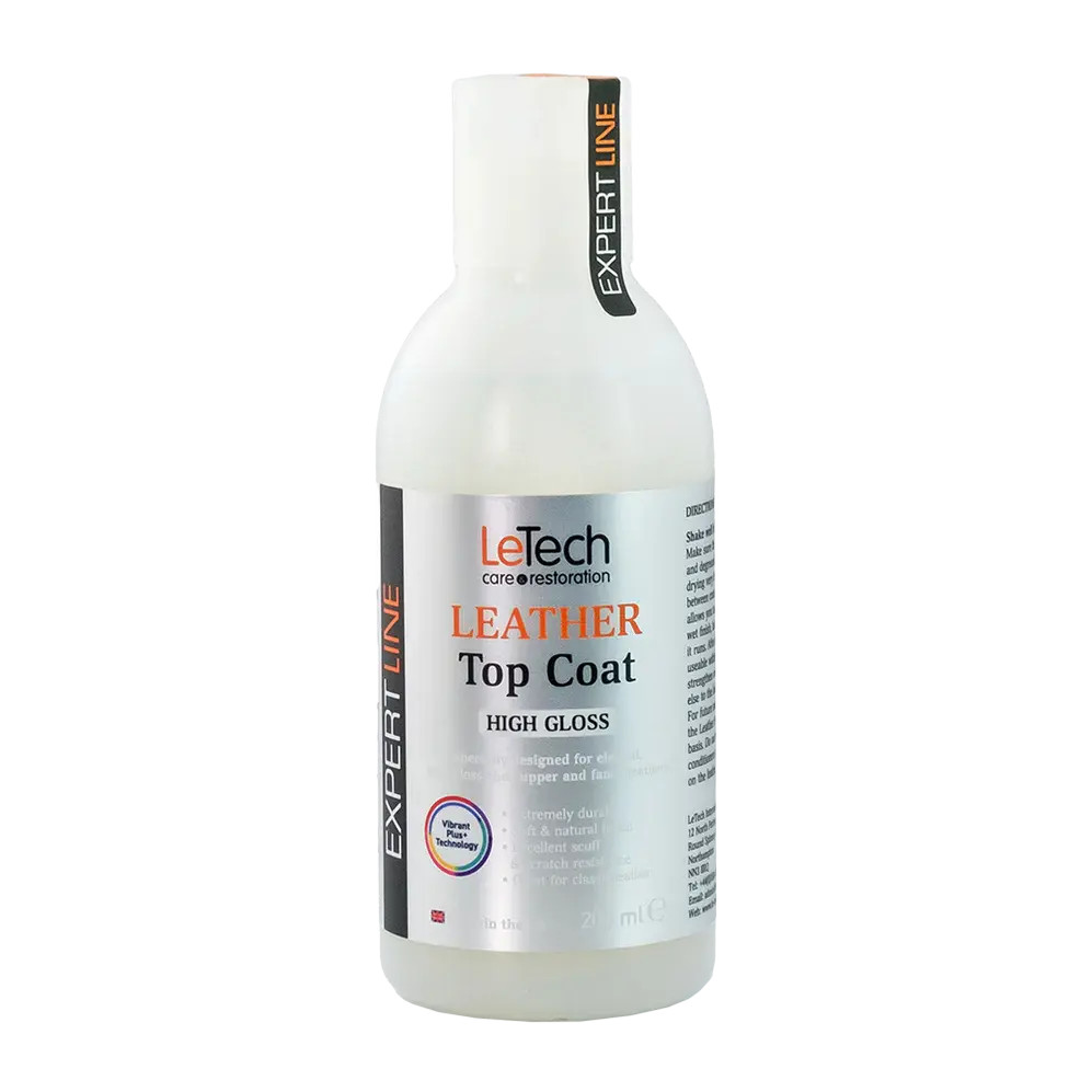 LeTech Leather Top Coat High Gloss – Super High Gloss Protective Leather Finish