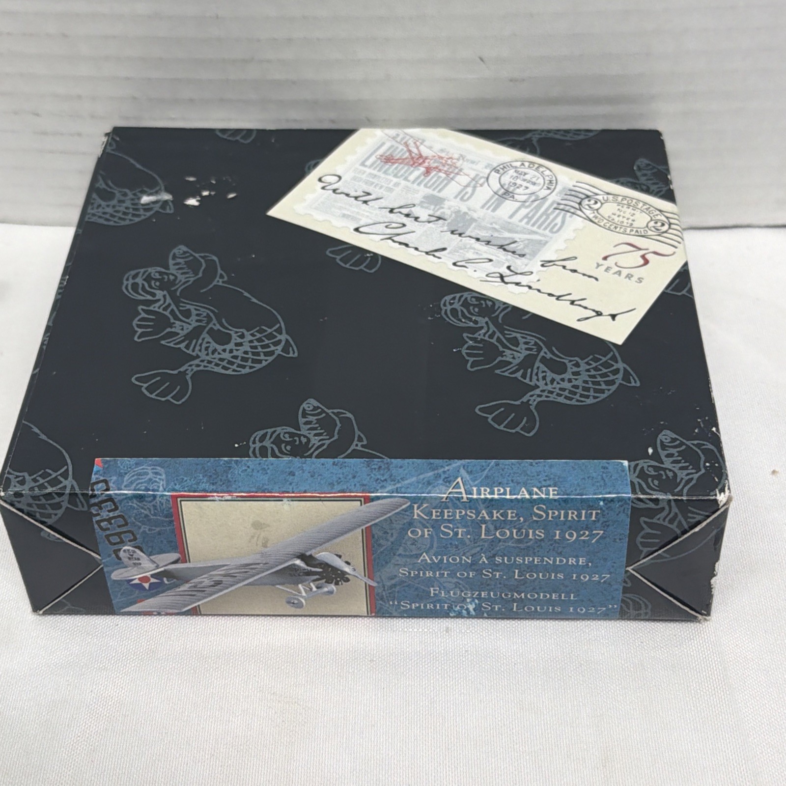 Authentic Models AP012 Spirit of St. Louis 1927 Wood Airplane Keepsake⁠ Open Box