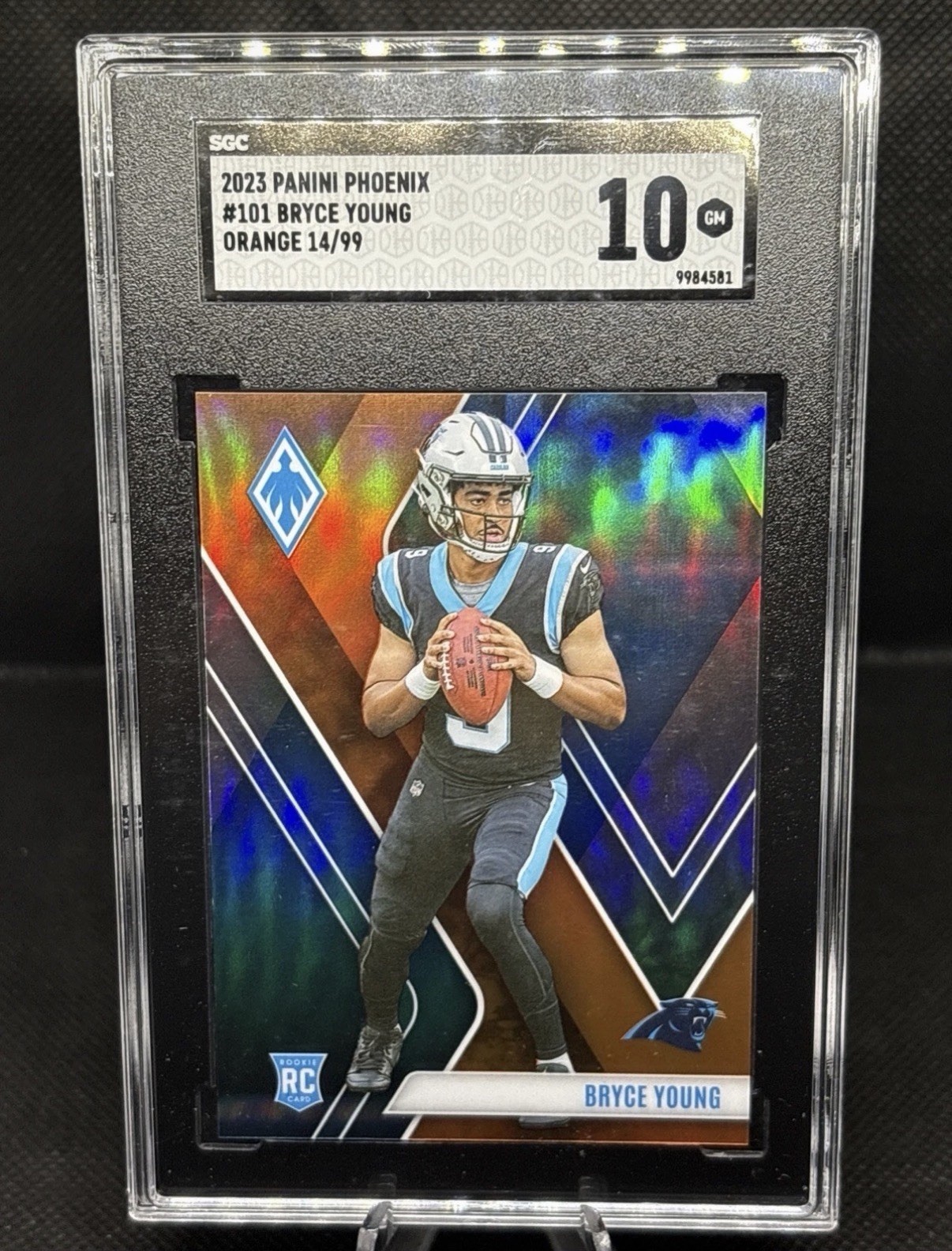 2023 Panini Phoenix Orange #101 Bryce Young RC Rookie /99 SGC 10 GEM MINT 2023 Panini Phoenix Orange #101 Bryce Young RC Rookie /99 SGC 10 GEM MINT