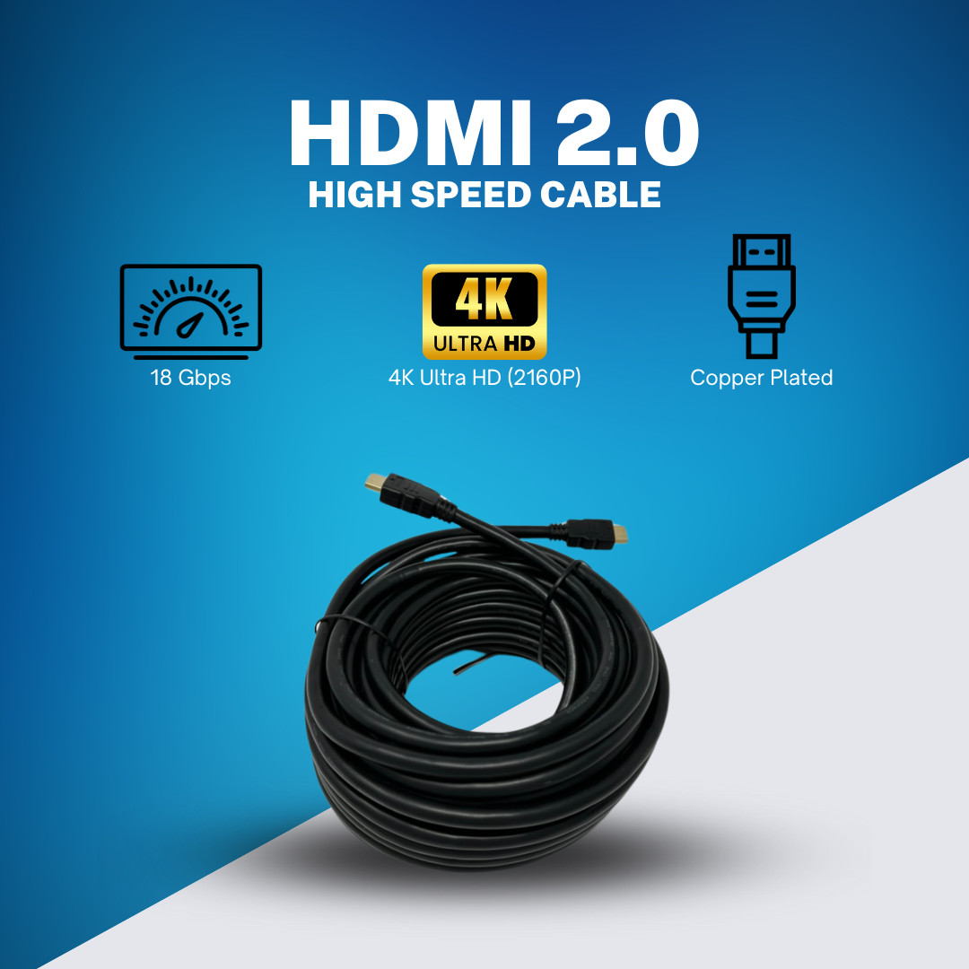 4K 2.0 HDMI Cable 4K x 2K High Speed 3D HDTV - 12, 15, 20, 25, 35 Ft