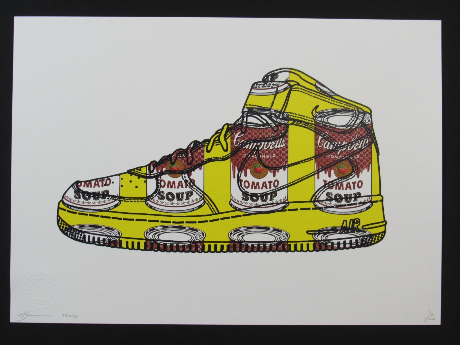Death NYC 13x18 Pop Art Limited Edition Signed Numbered Nike Air Max Cambell COA Death NYC 13x18 Pop Art Limited Edition Signed Numbered Nike Air Max Cambell COA