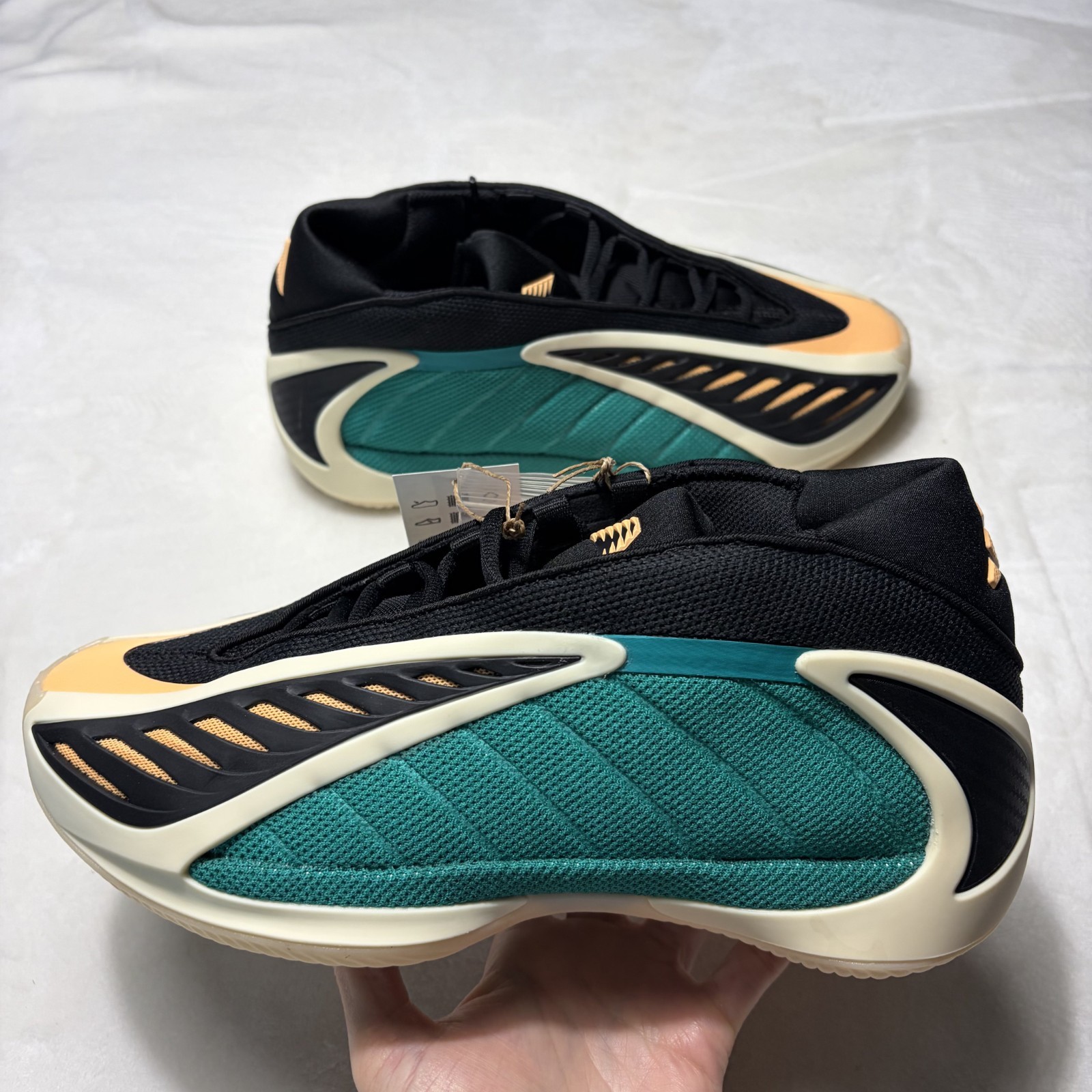 Adidas Anthony Edwards 2 Equipment Green Black Vanilla Men Basketball JQ9495 NEW Adidas Anthony Edwards 2 Equipment Green Black Vanilla Men Basketball JQ9495 NEW