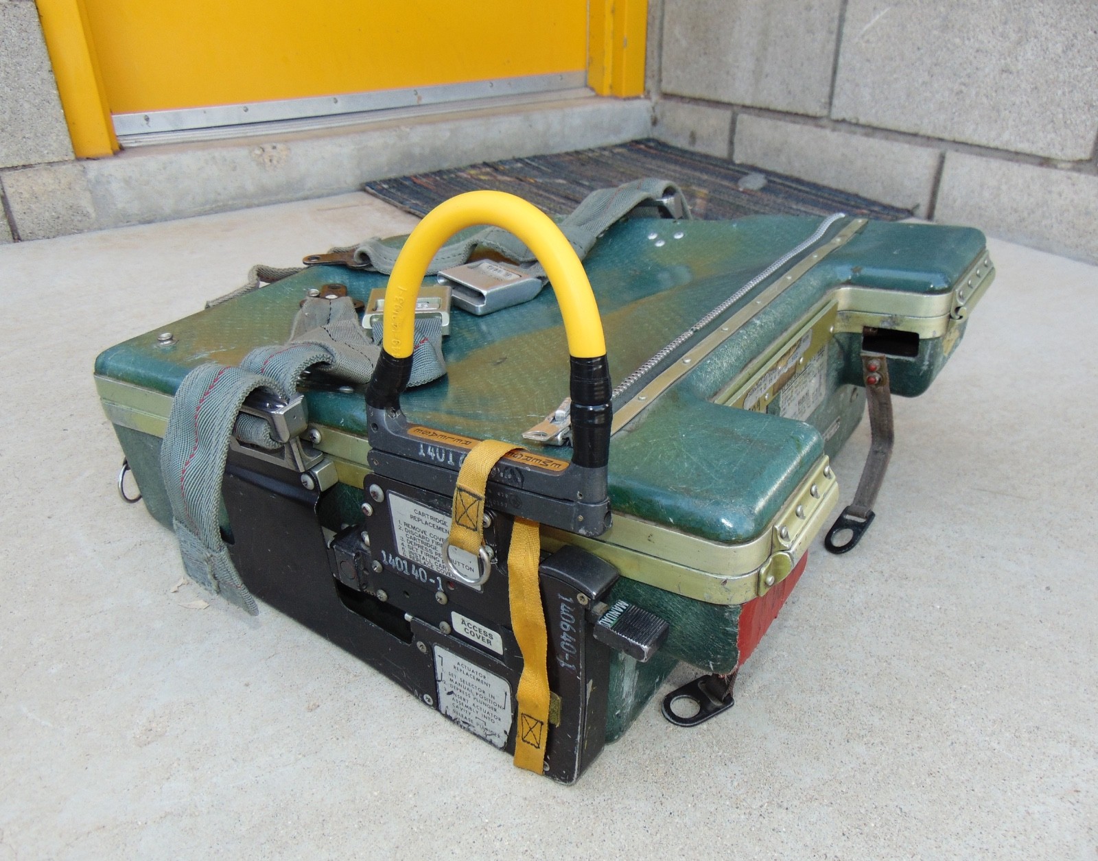 USAF McDonnell F-4 Phantom Martin Baker Ejection Seat Survival Kit Container USAF McDonnell F-4 Phantom Martin Baker Ejection Seat Survival Kit Container