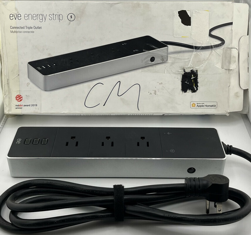 EVE SYSTEMS 20EBA4101 CONNECTED SMART TRIPLE OUTLET ENERGY STRIP EVE SYSTEMS 20EBA4101 CONNECTED SMART TRIPLE OUTLET ENERGY STRIP