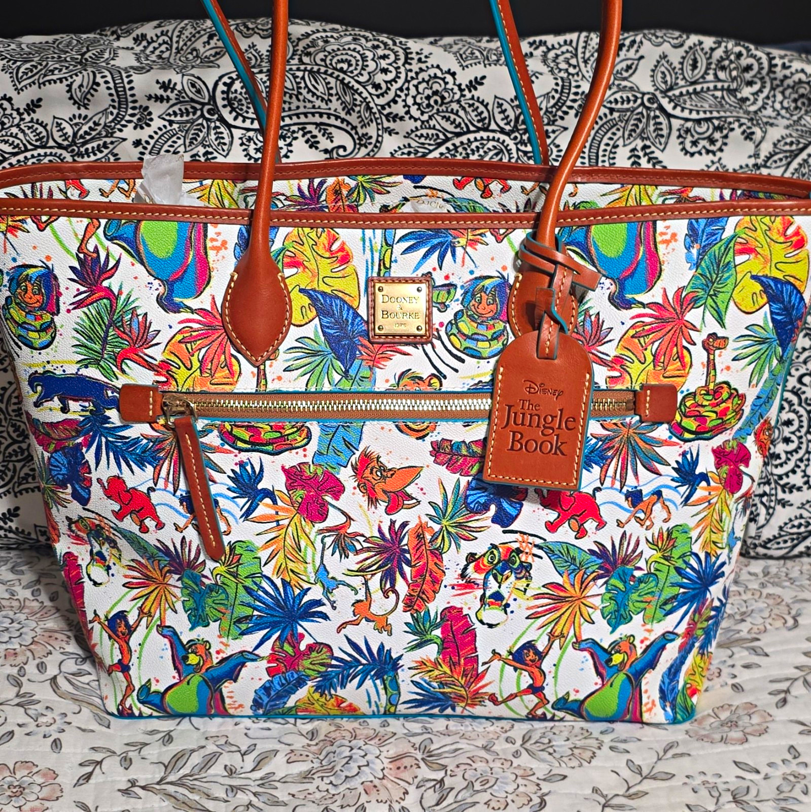 Dooney & Bourke Disney The Jungle Book Large Multicolor Tote Shoulder Bag Dooney & Bourke Disney The Jungle Book Large Multicolor Tote Shoulder Bag