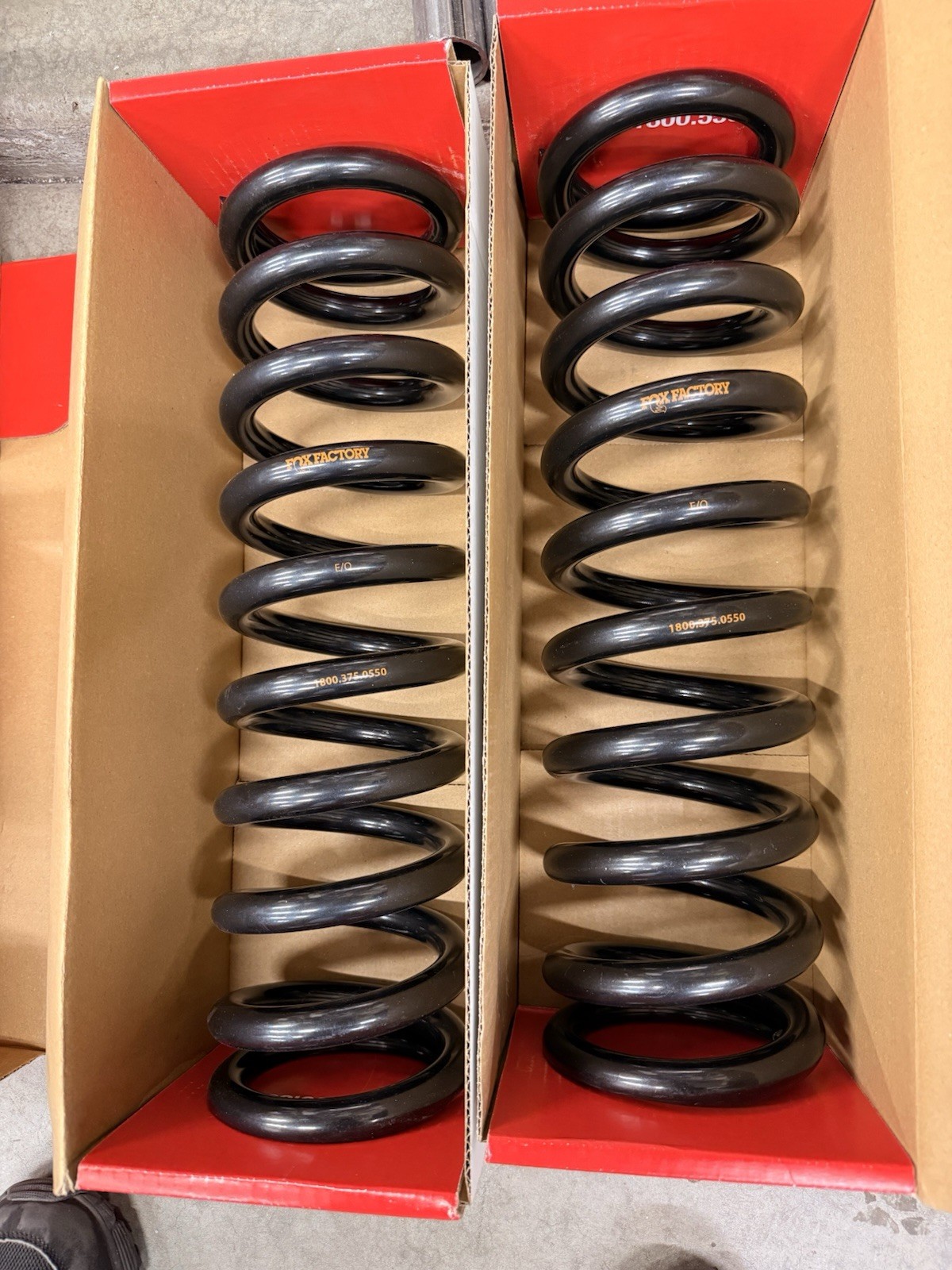 Fox factory Racing coilover Springs 1800.375.0550 Fox factory Racing coilover Springs 1800.375.0550