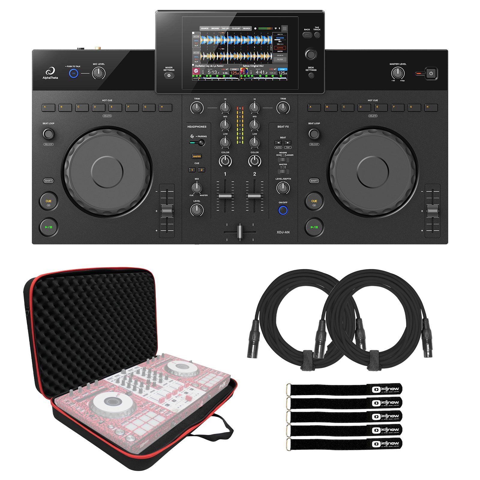 AlphaTheta XDJ-AN 2-Channel All-in-One Touchscreen Style DJ Controller w Bag