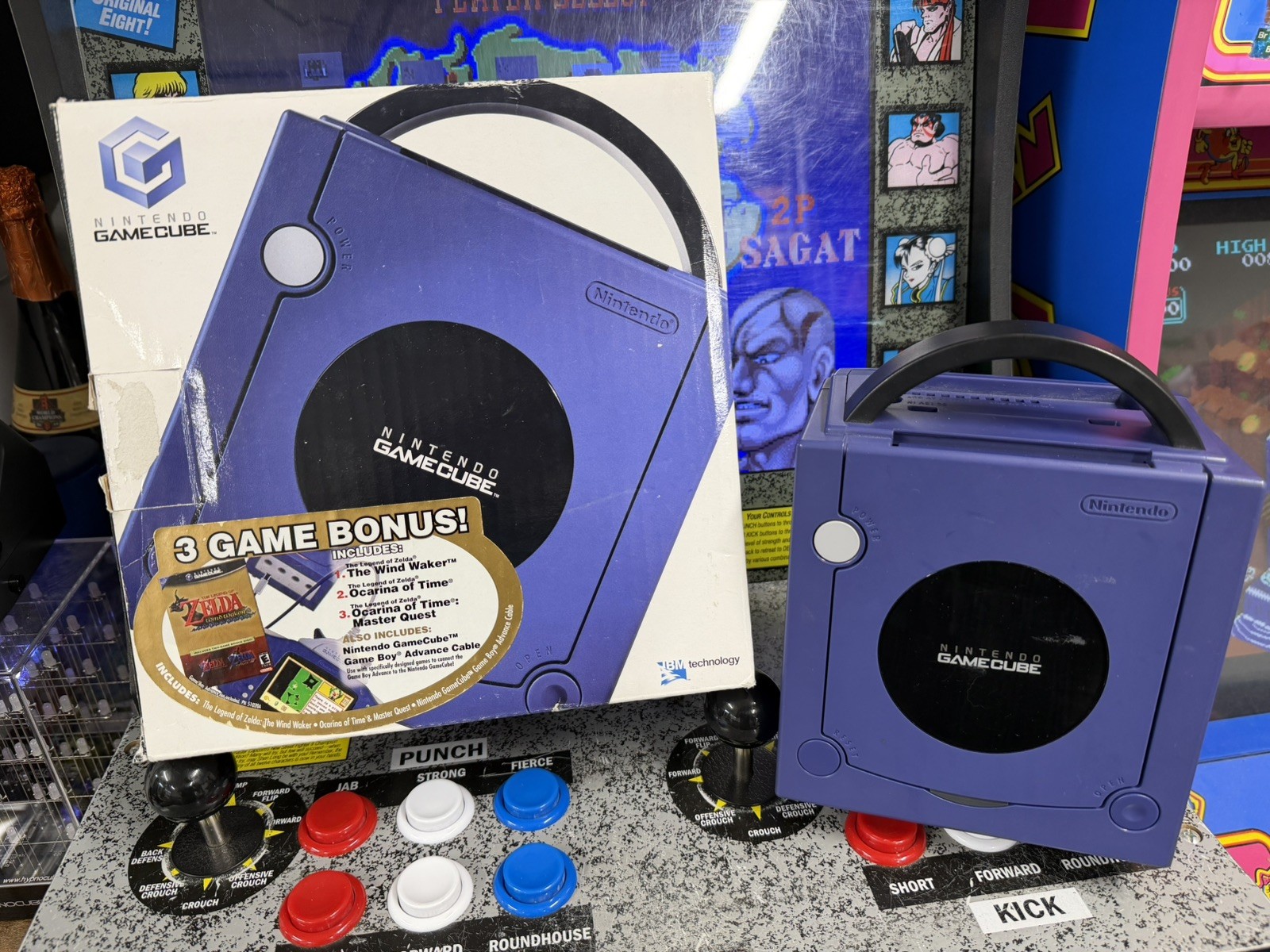 2003 Nintendo Gamecube Indigo Zelda Wind Waker Ocarina Console Box Variant RARE 2003 Nintendo Gamecube Indigo Zelda Wind Waker Ocarina Console Box Variant RARE