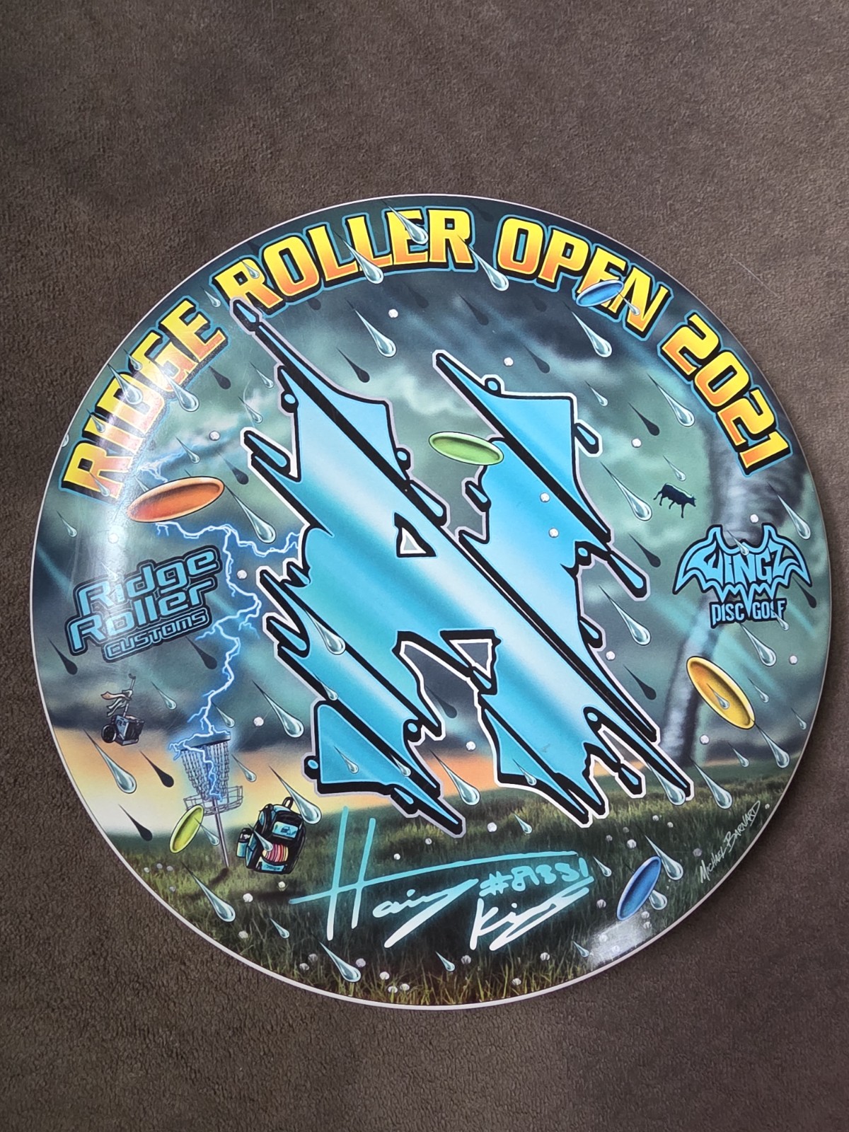 Rare Hailey King ESP Buzzz | Michael Barnard Ridge Roller Open Artwork