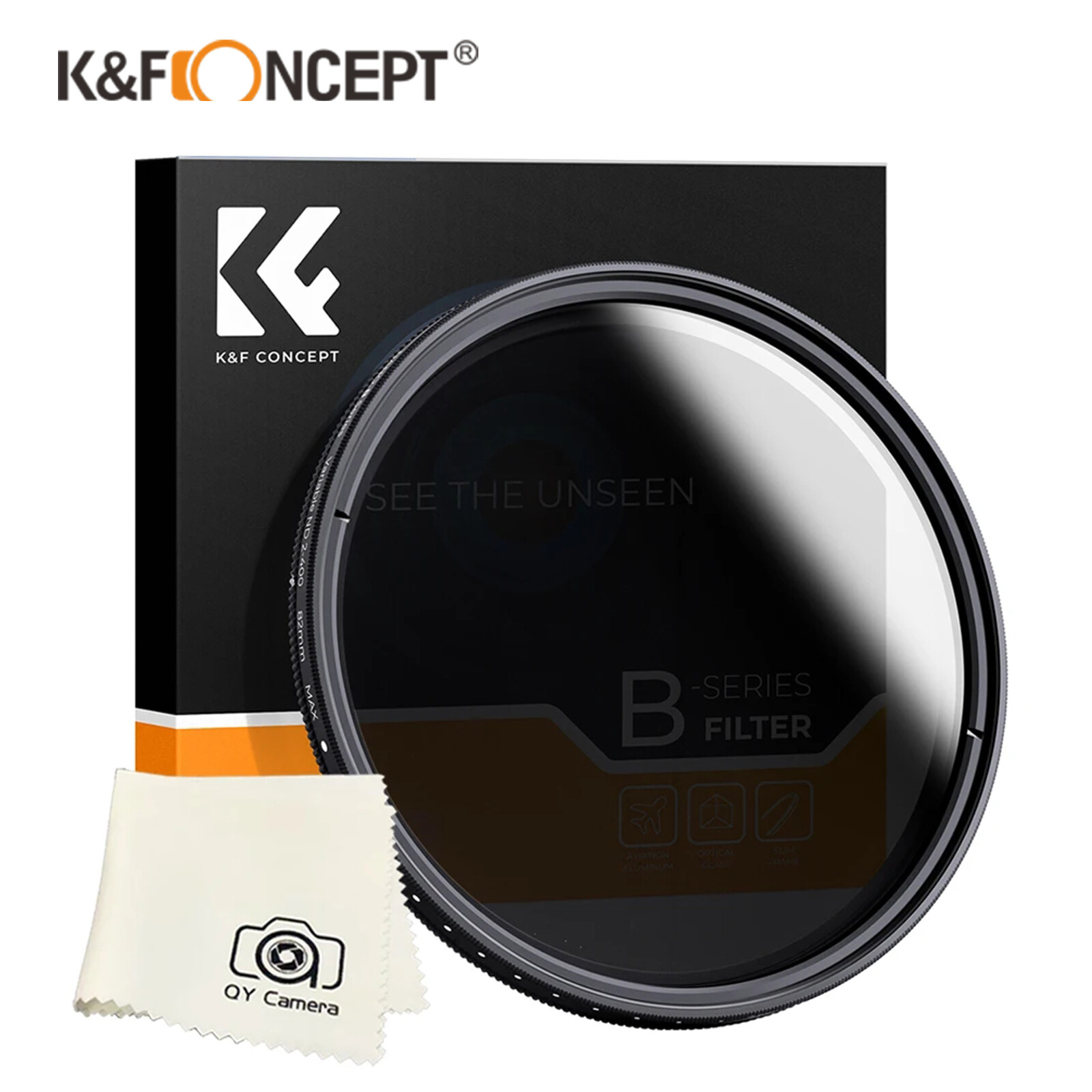 K&F Concept Filter Neutral Density ND 2-400 49/52/55/58/62/67/77/82mm fader DSLR