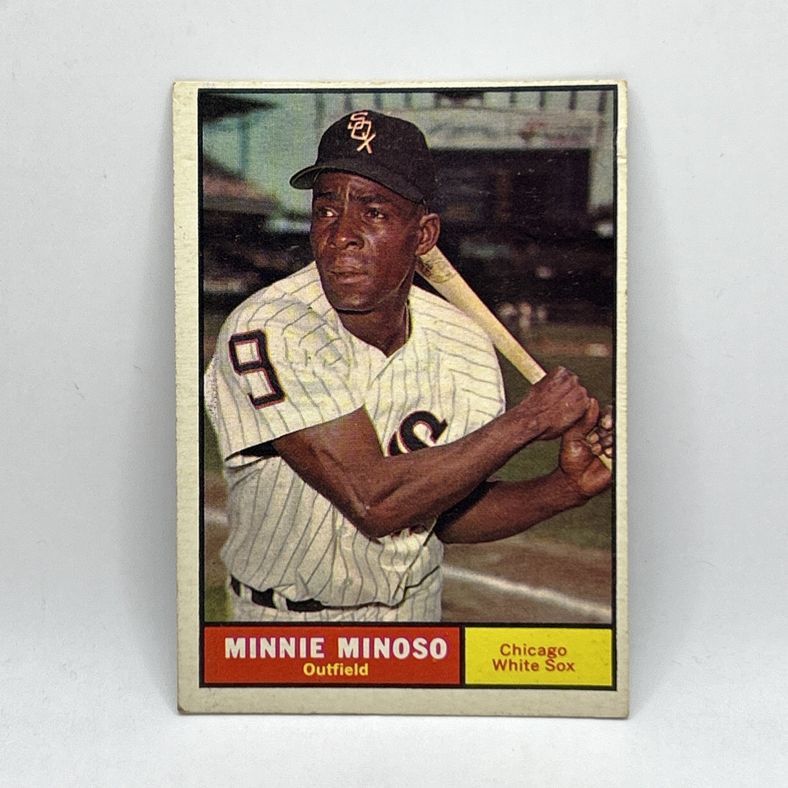 Minnie Minoso Insert 1961 Topps Baseball Card #380 Excellent Condition Minnie Minoso Insert 1961 Topps Baseball Card #380 Excellent Condition