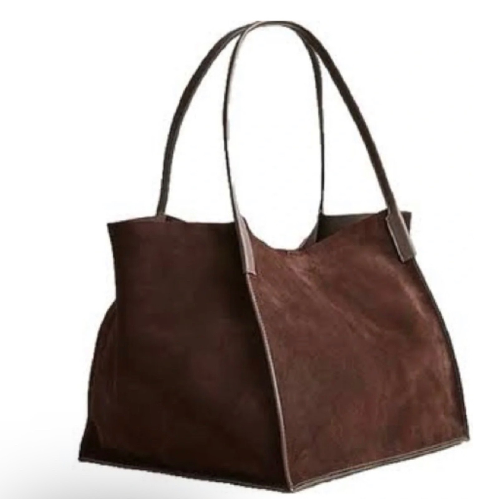 J.Crew Unstructured Large Berkeley Luxe Tote Carryall Bag in Brown