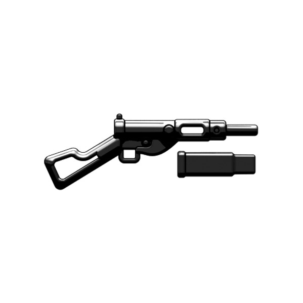 BrickArms Black Sten Machine Gun Weapons for Brick Minifigures