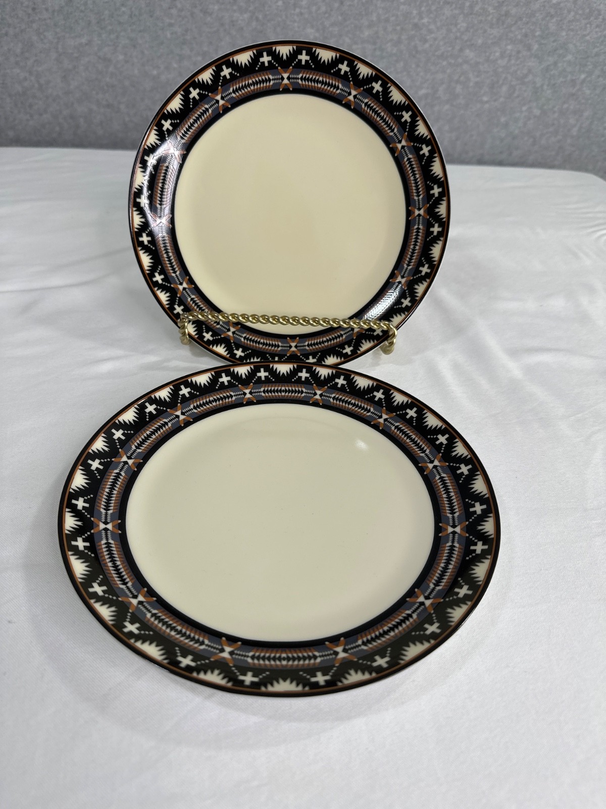 Pendleton Jacquard Collection Spider Rock 8 Inch Salad Accent Plates Set Of 2